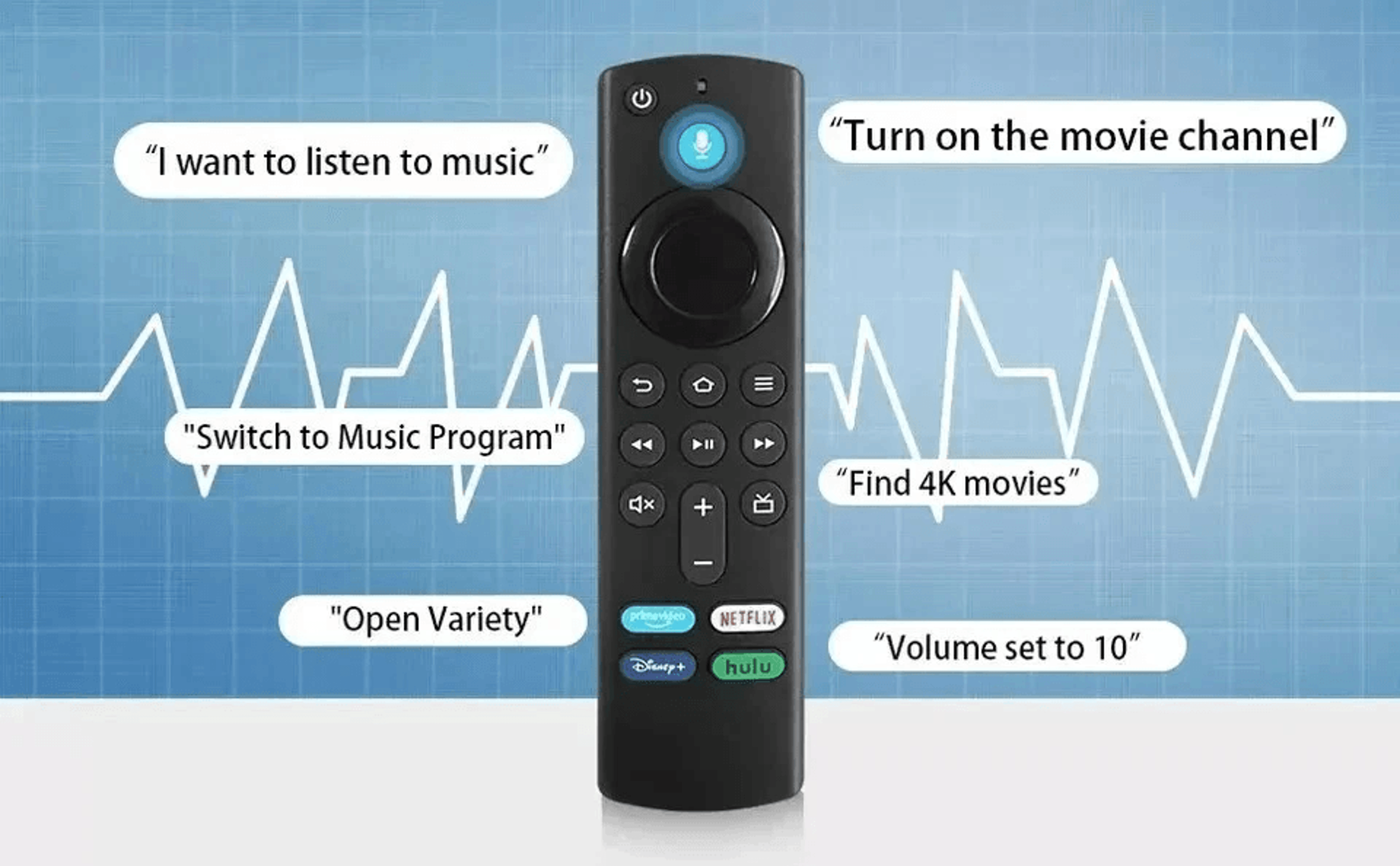 Voice Remote For Amazon Fire TV Stick Lite 4K Alex Compatible Replacement 1