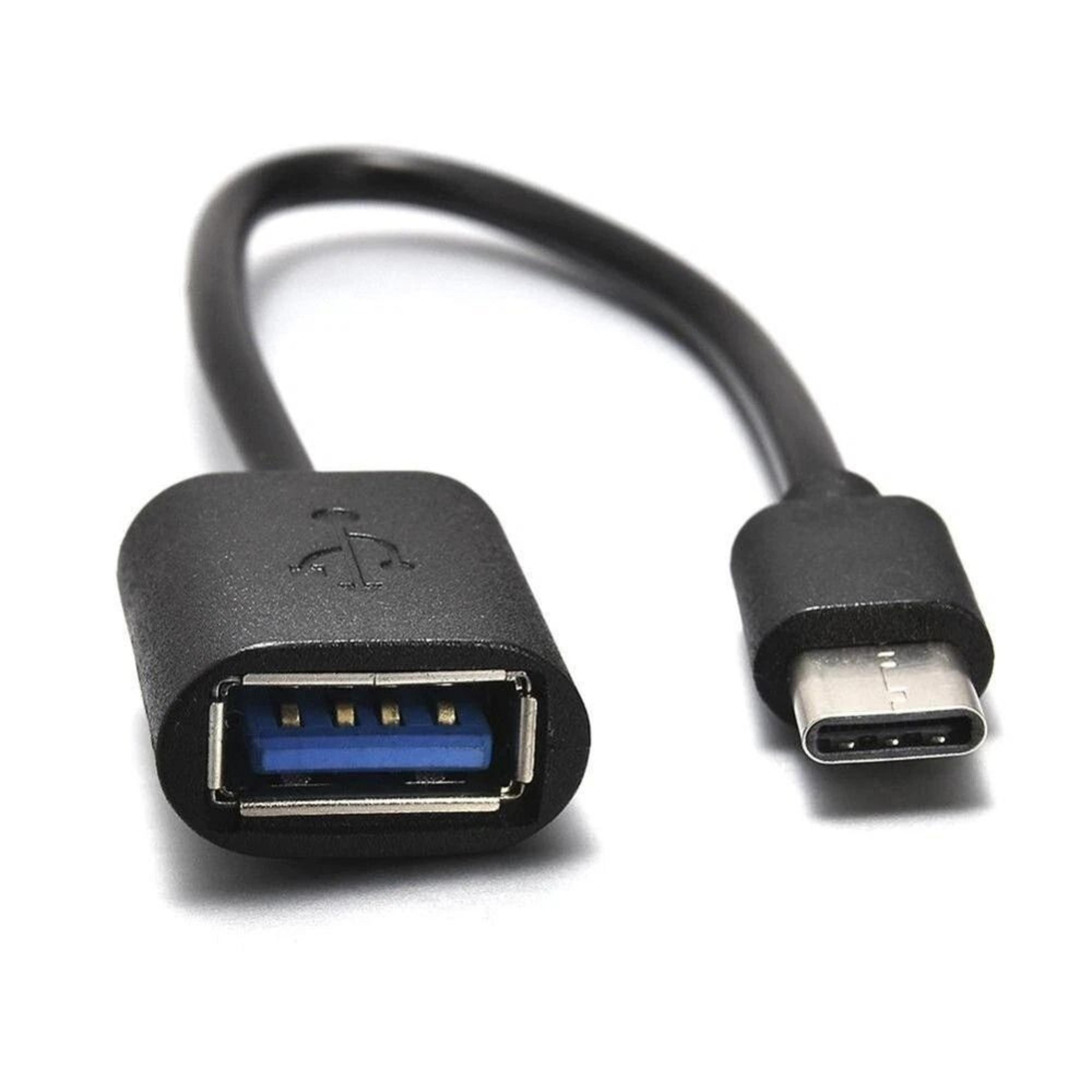 usb-c type c to usb otg adapter cable black, high speed data transfer