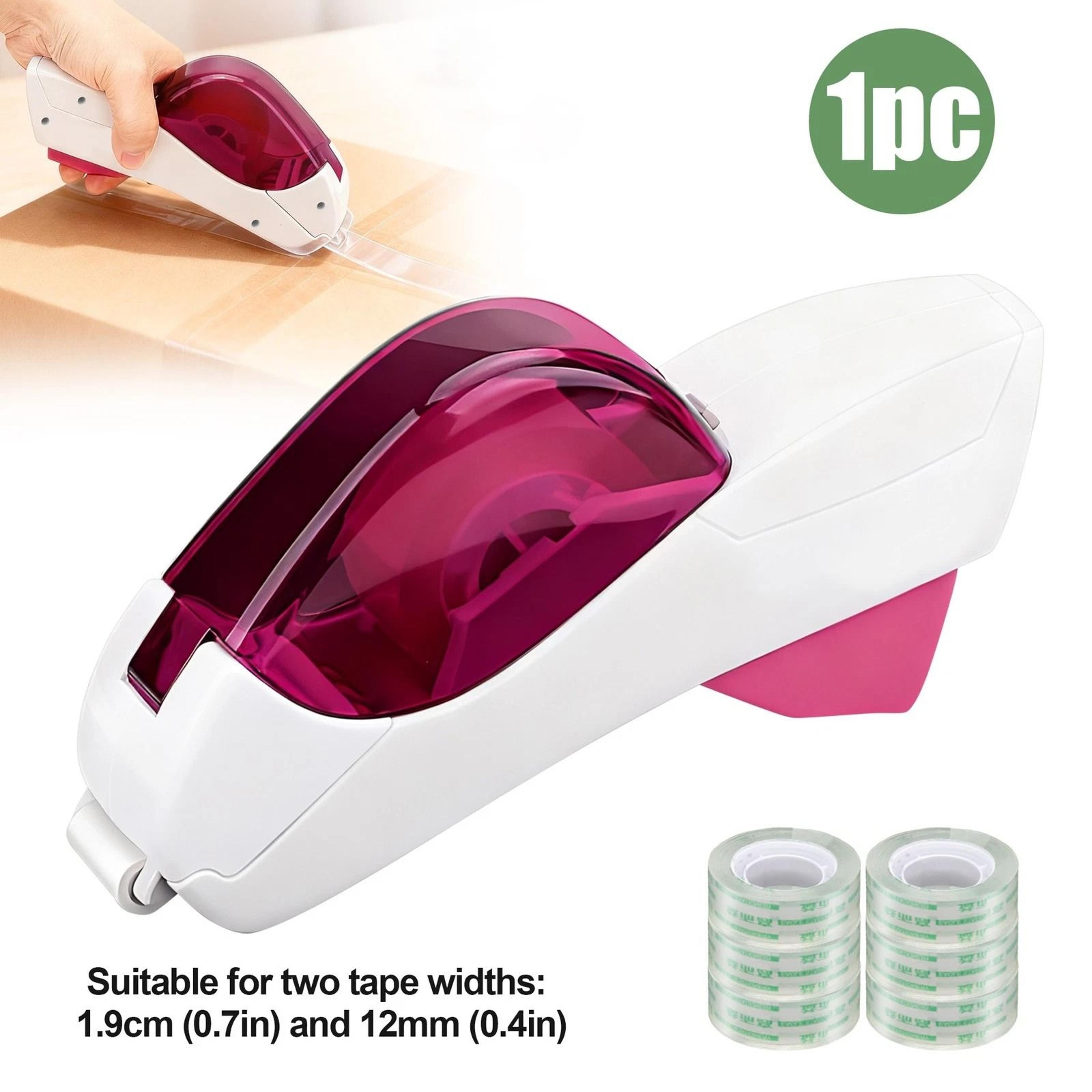 Automatic Tape Dispenser One Hand Press Type Portable Safety Cutter With 6 Rolls For Office  Home 6