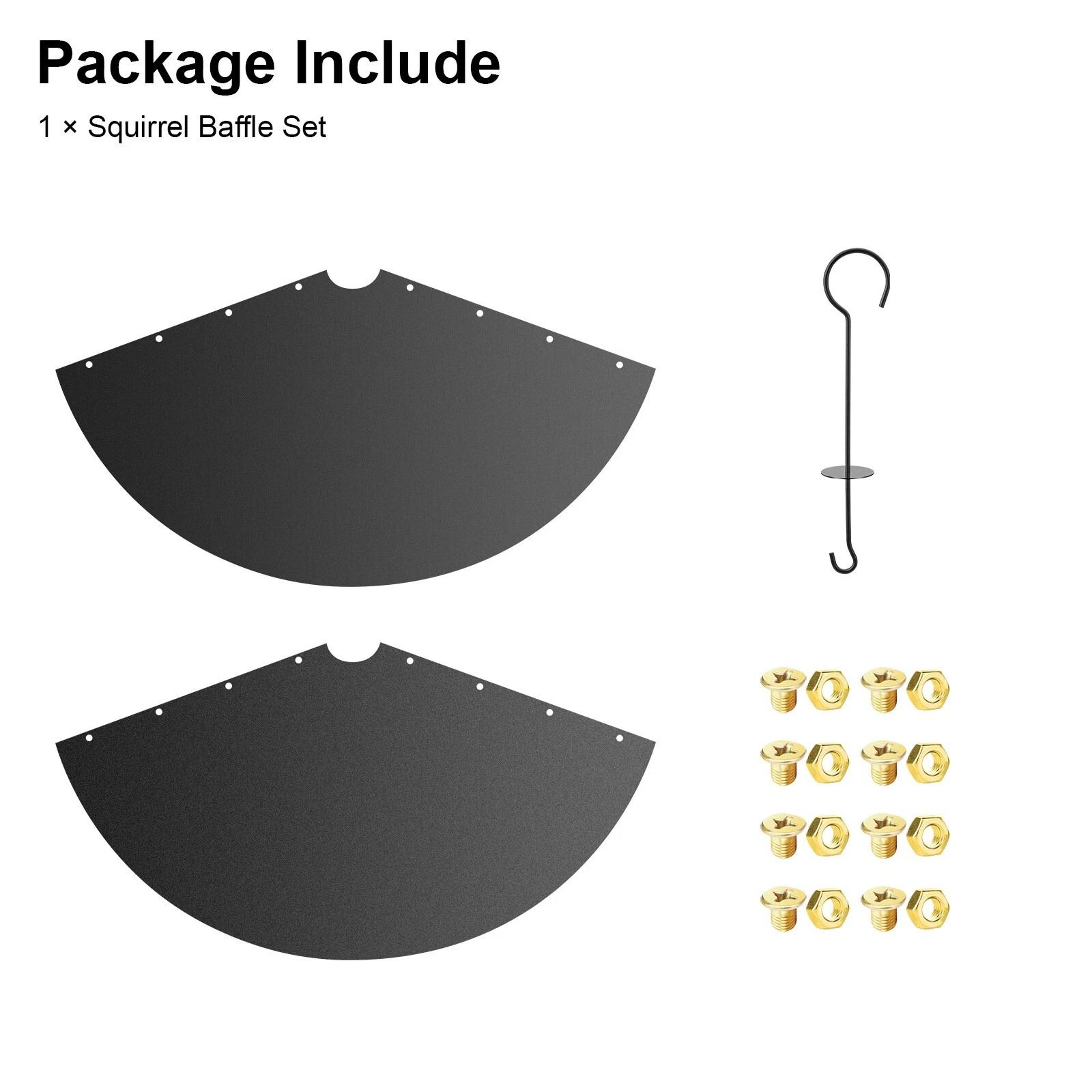 Large Squirrel Baffle For Bird Feeder Protection Universal Pole Mount Guard 6