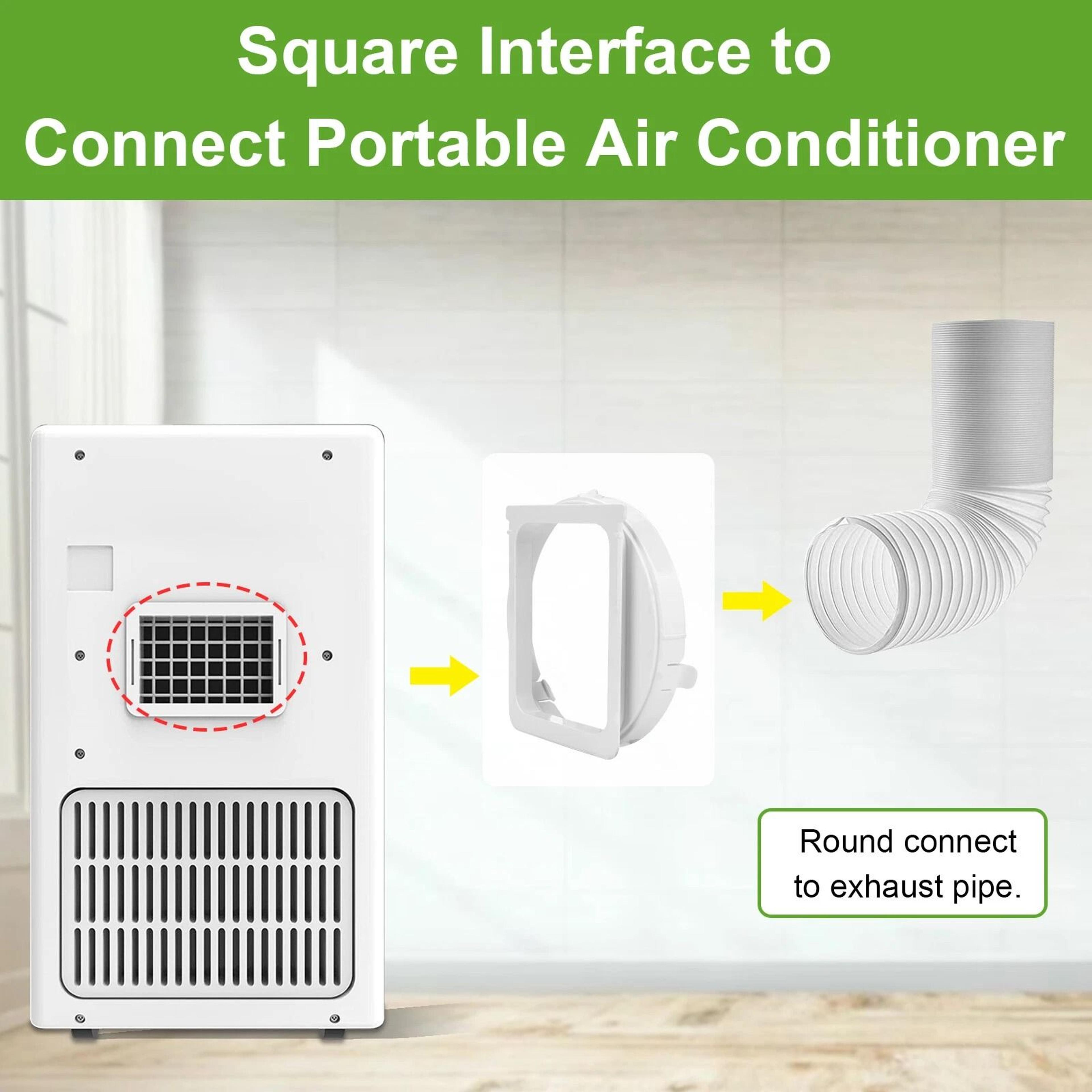 Portable Exhaust Duct Adapter For Air Conditioner Hose Connector Easy Installation  EnergySaving So 7