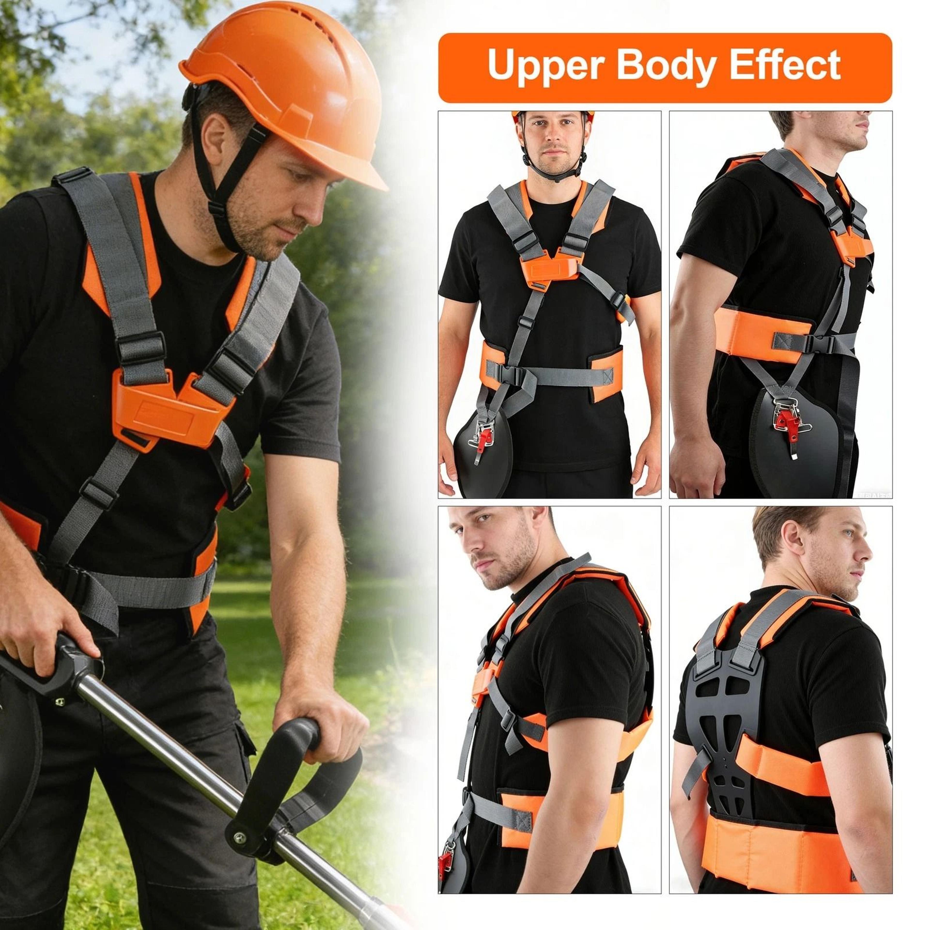 Heavy Duty Adjustable Shoulder Harness Strap For Trimmer  Brush Cutter 2