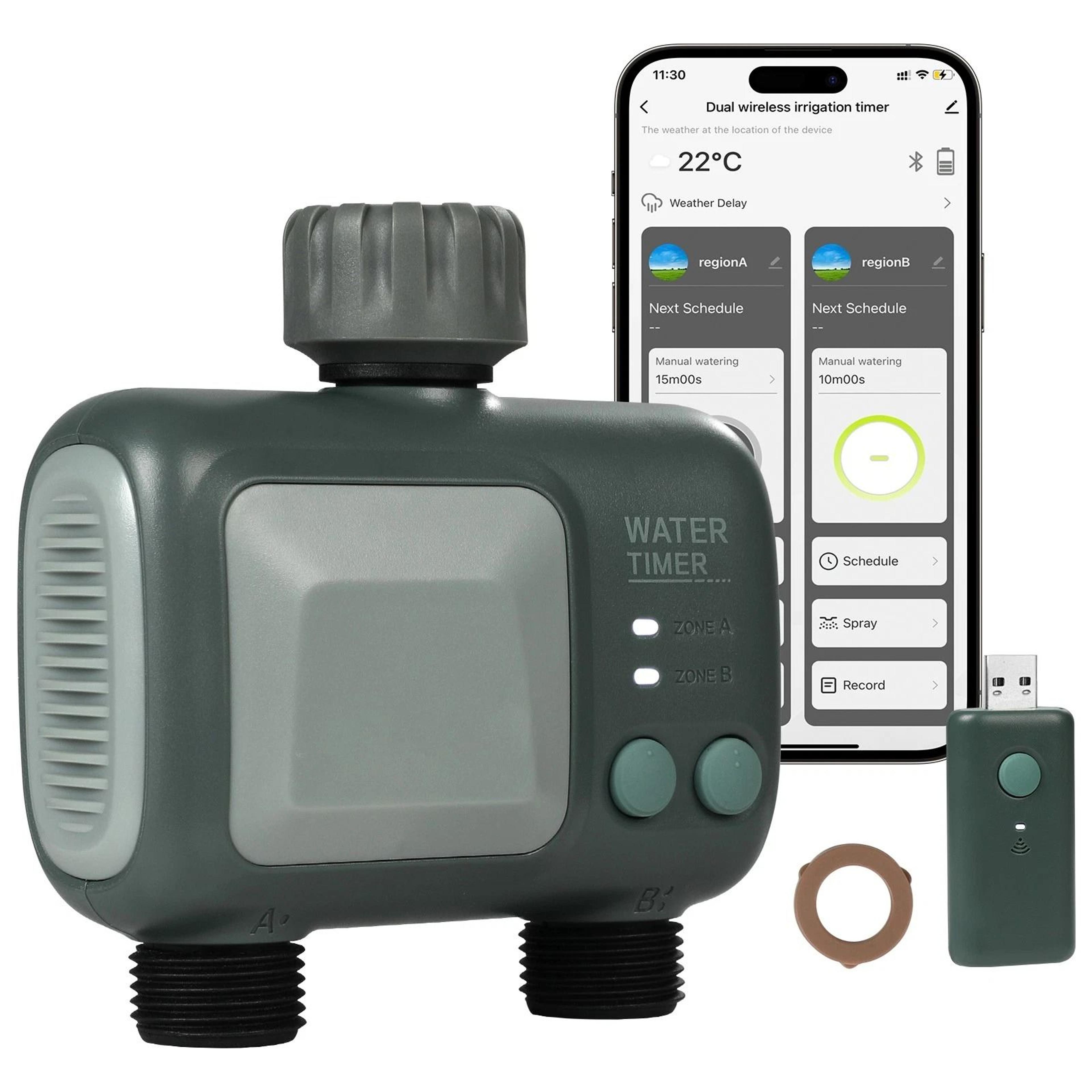 WiFi Sprinkler Timer Smart Hose Faucet Water Timer 4