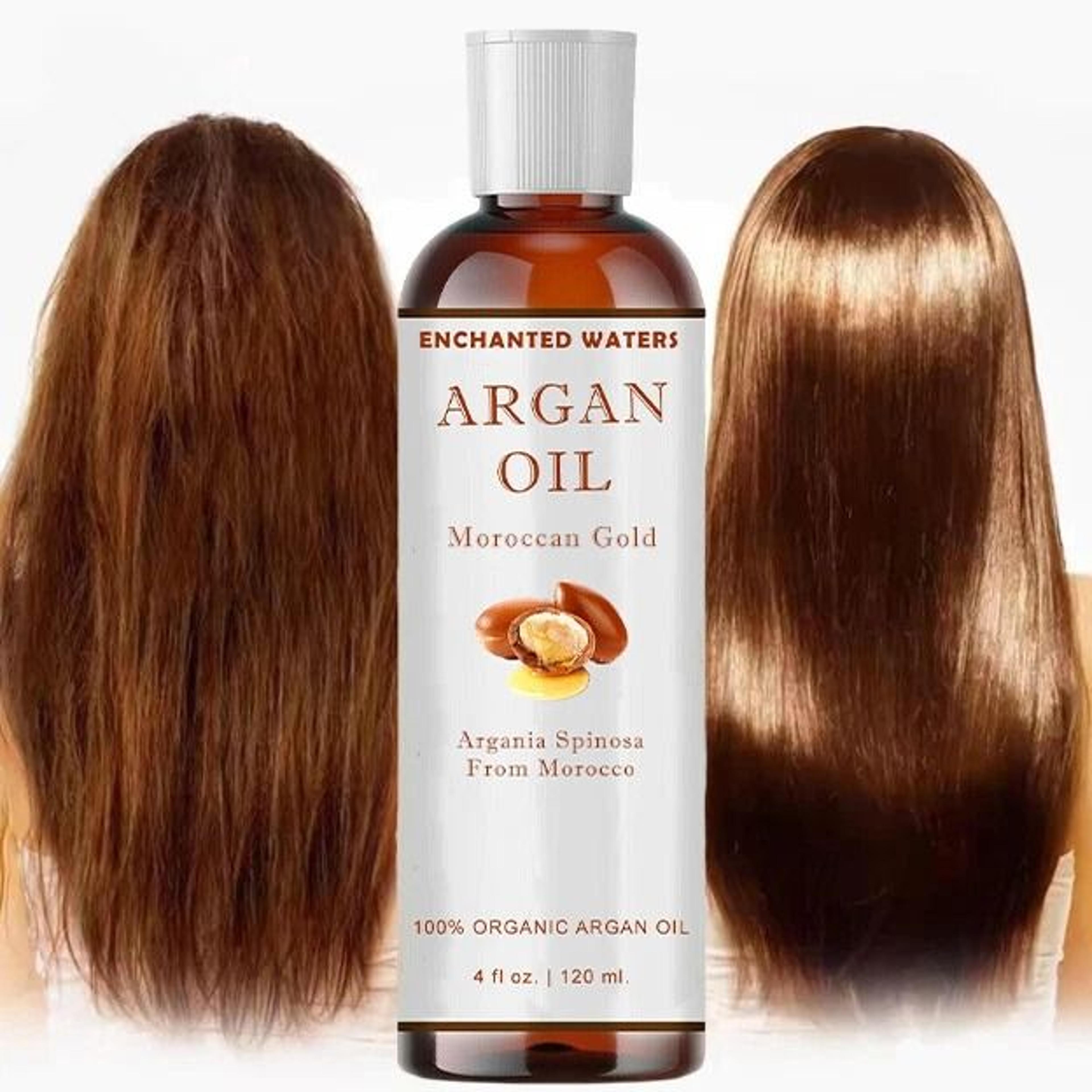 moroccan argan oil pure virgin unrefined - for hair, skin, nails, and face