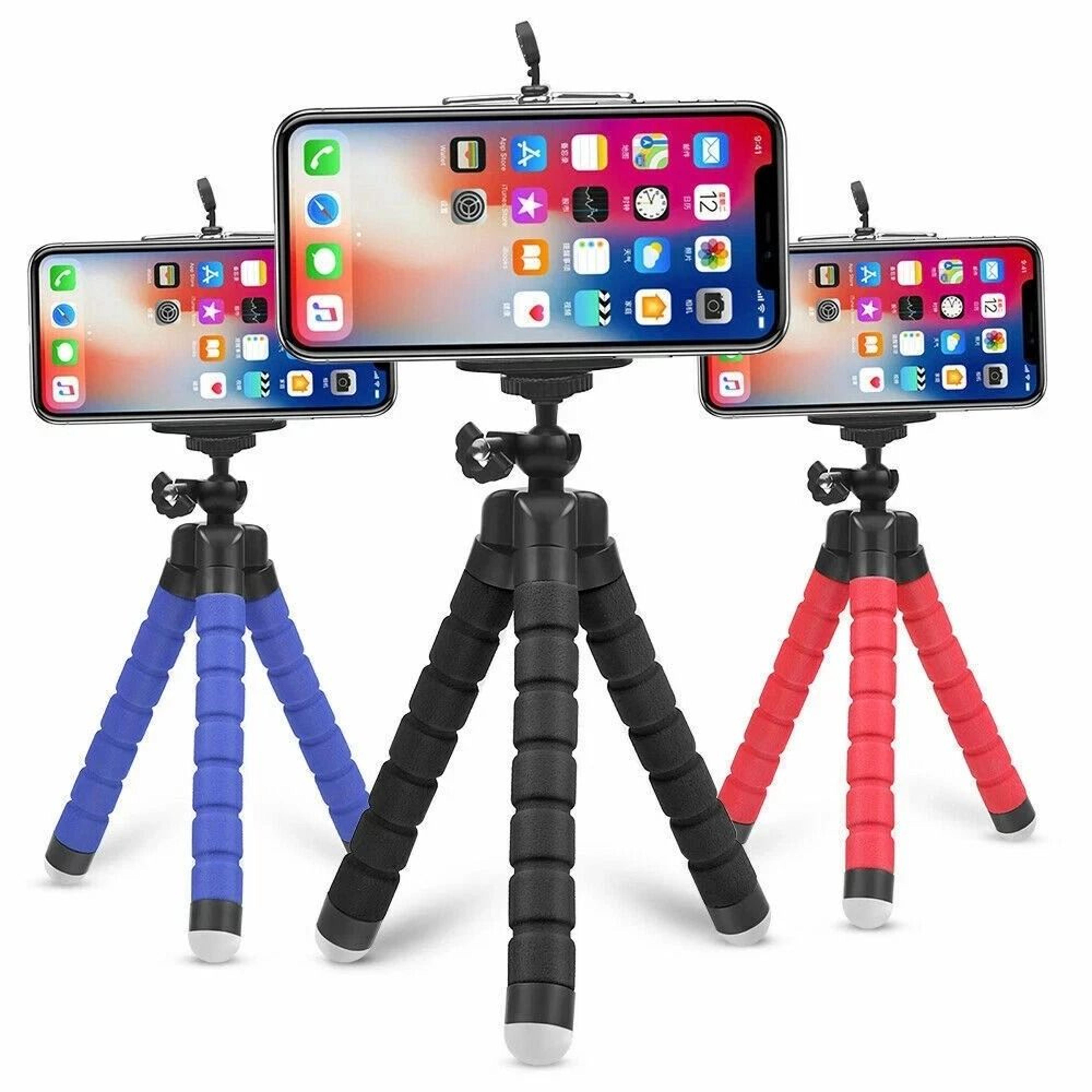 adjustable tripod stand flexible octopus phone holder for iphone & smartphones