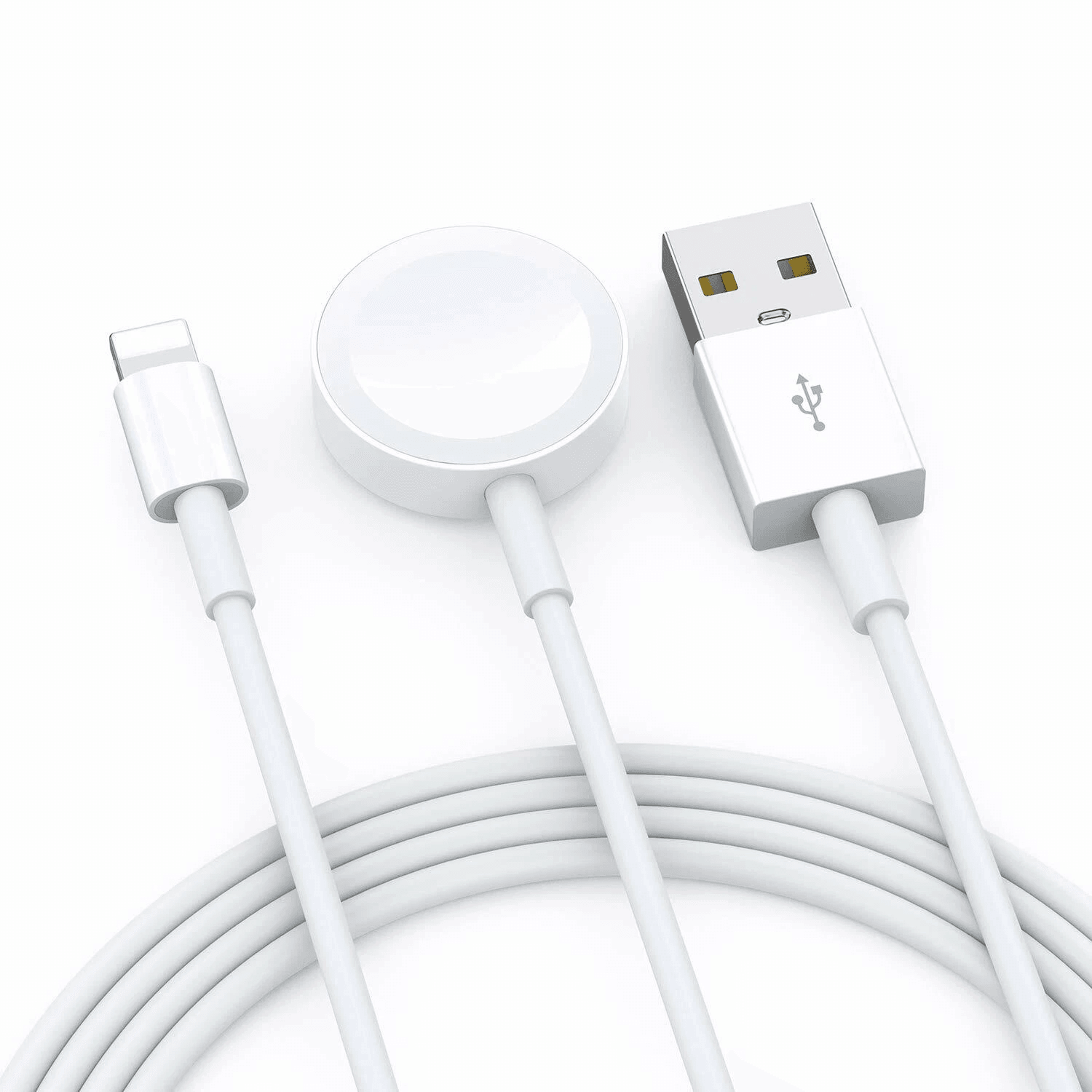 2 in 1 magnetic charger cable for apple watch & iphone fast, convenient charging for your devices