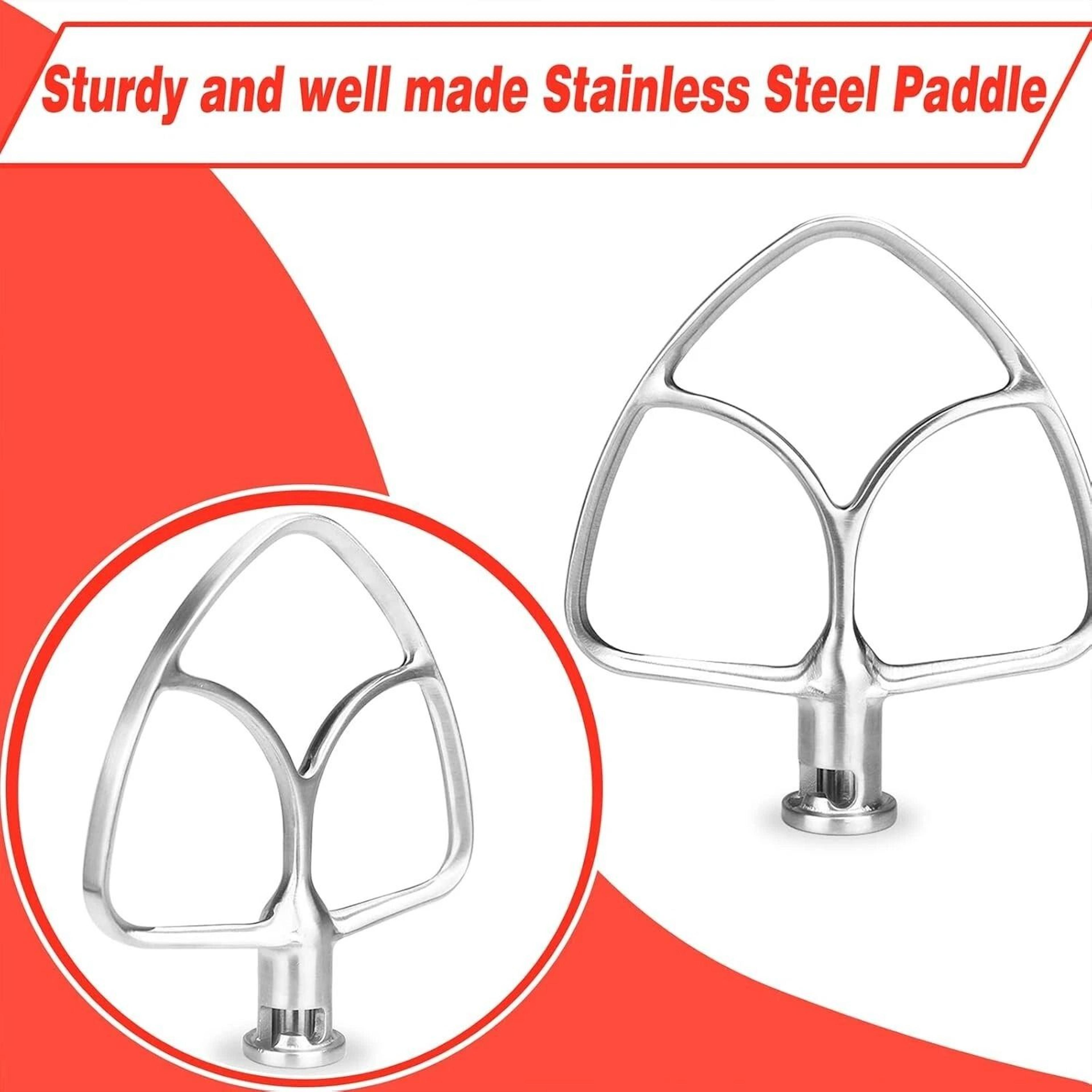 Stainless Steel Flat Beater Replacement For KitchenAid Tilt Head Stand Mixers 4
