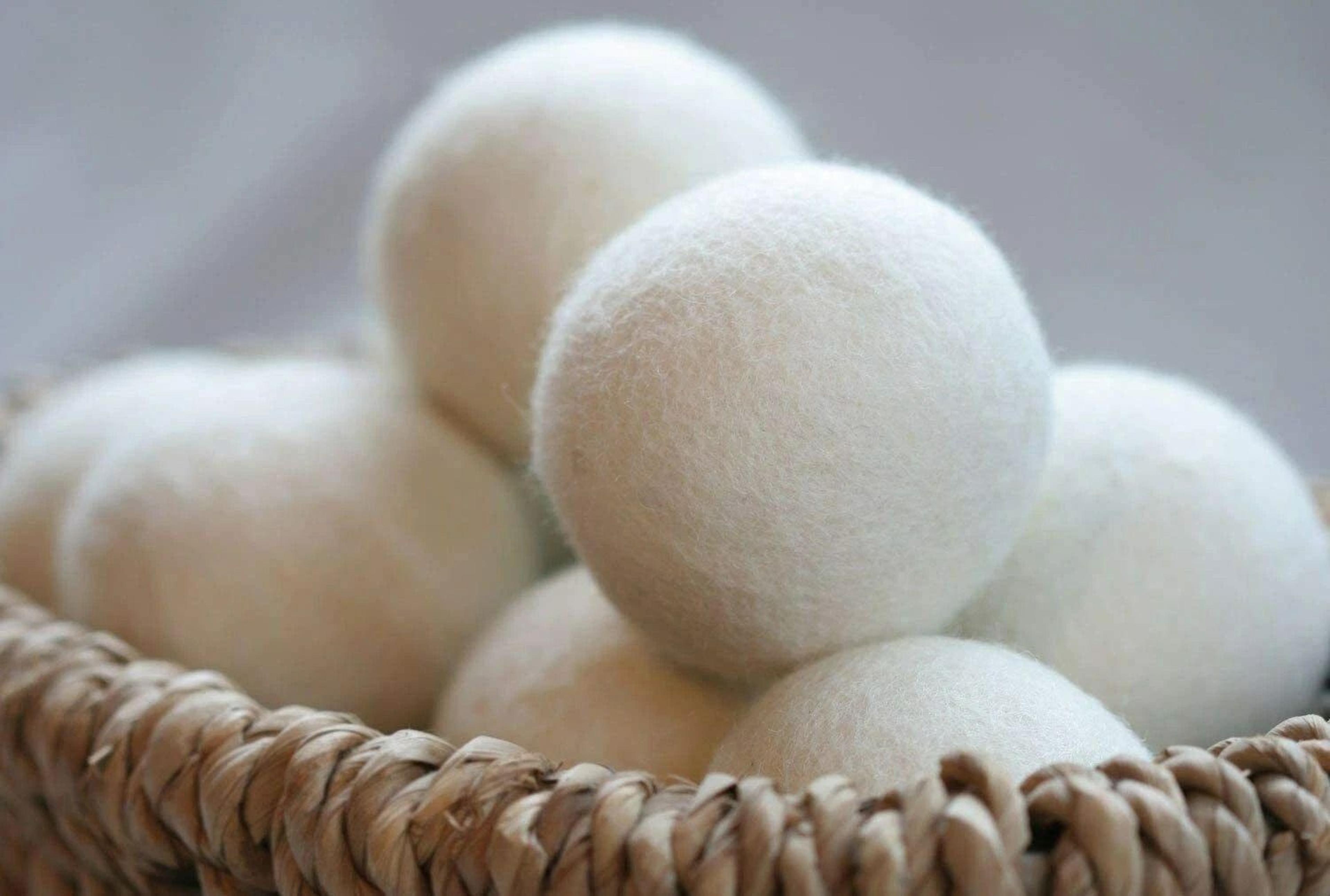organic wool dryer balls natural antistatic laundry softener