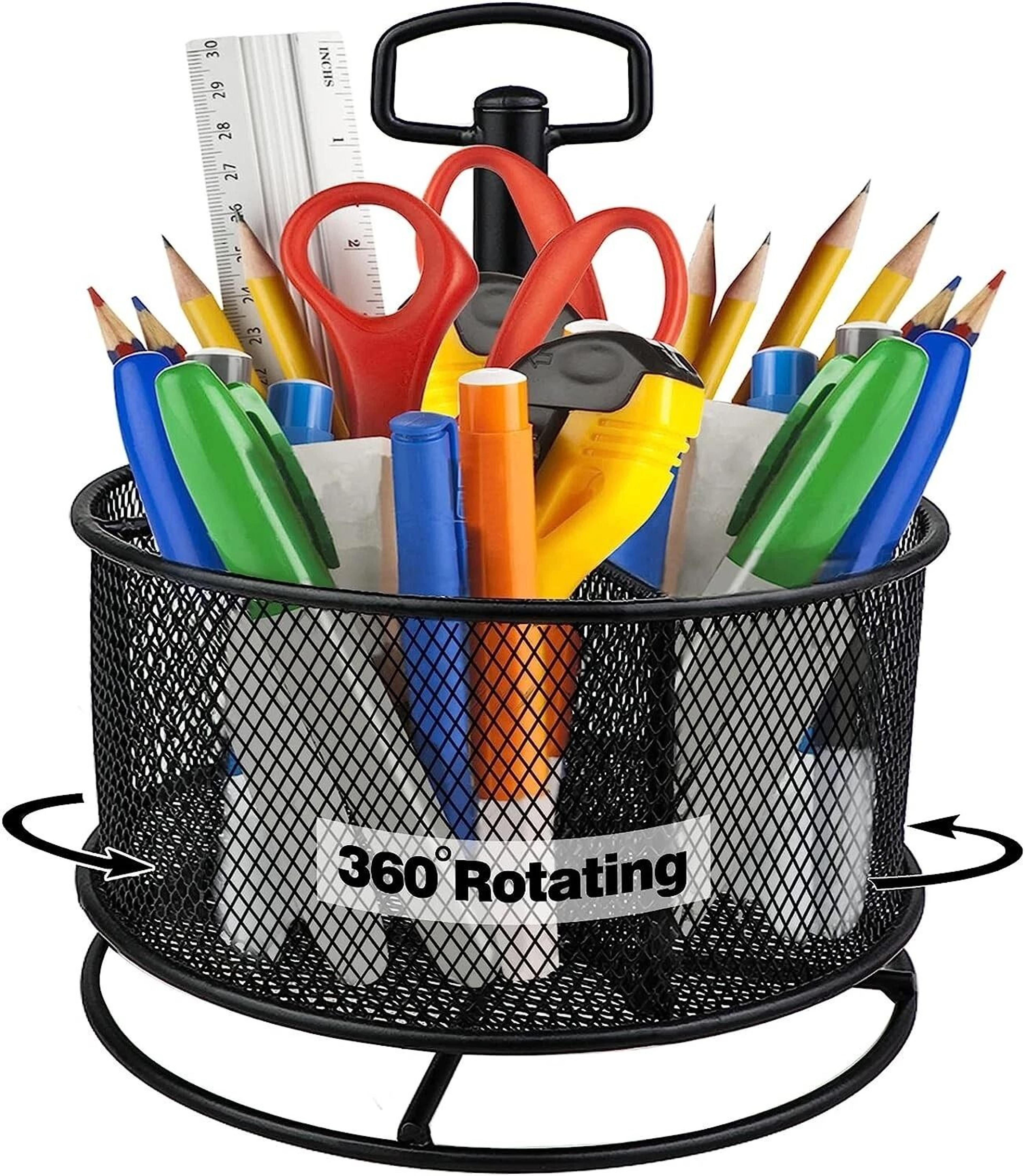 Large Pen Holder Desk Organizer With Compartments For Office  Home Use 6