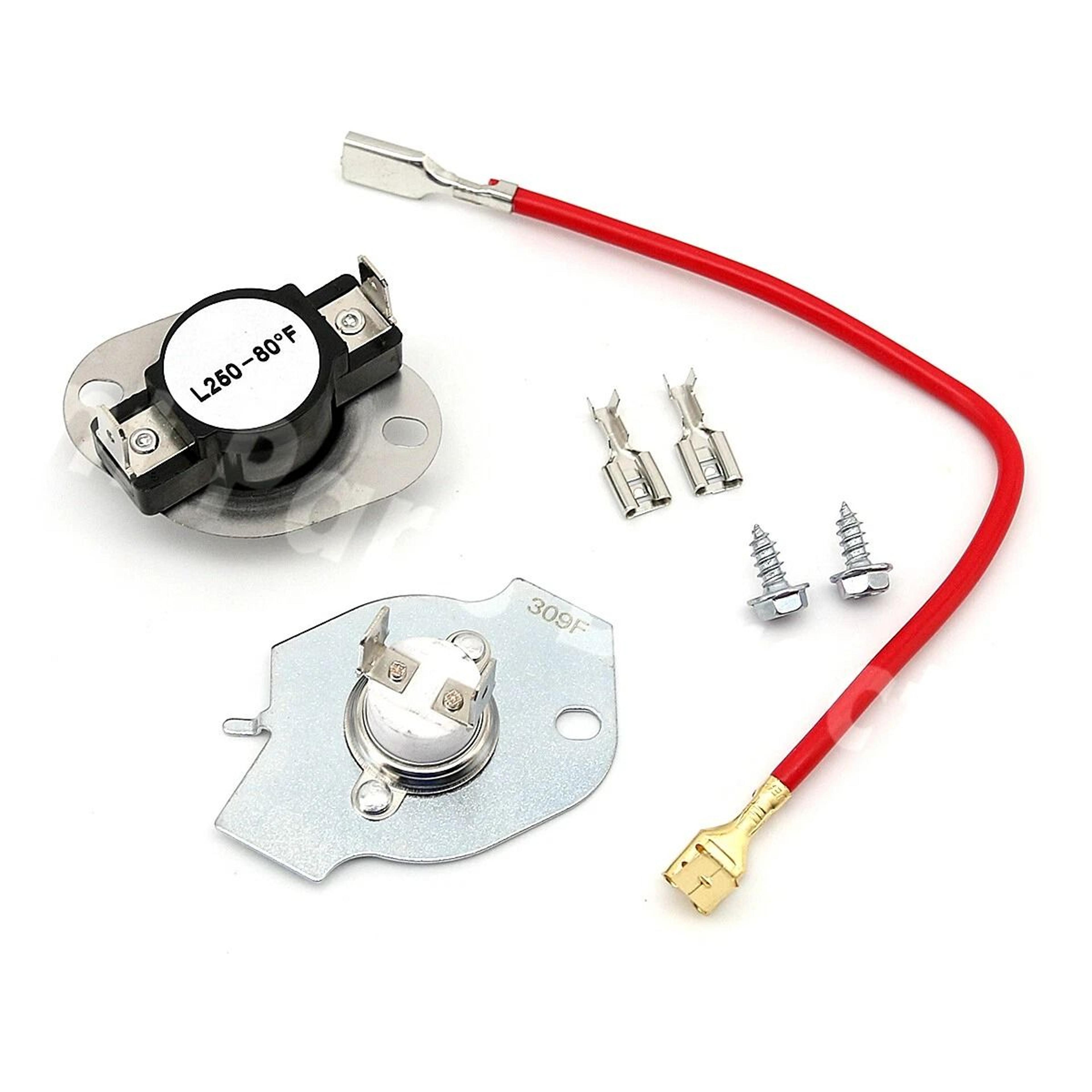 thermal cut off kit for whirlpool, maytag & kenmore dryers compatible with multiple models