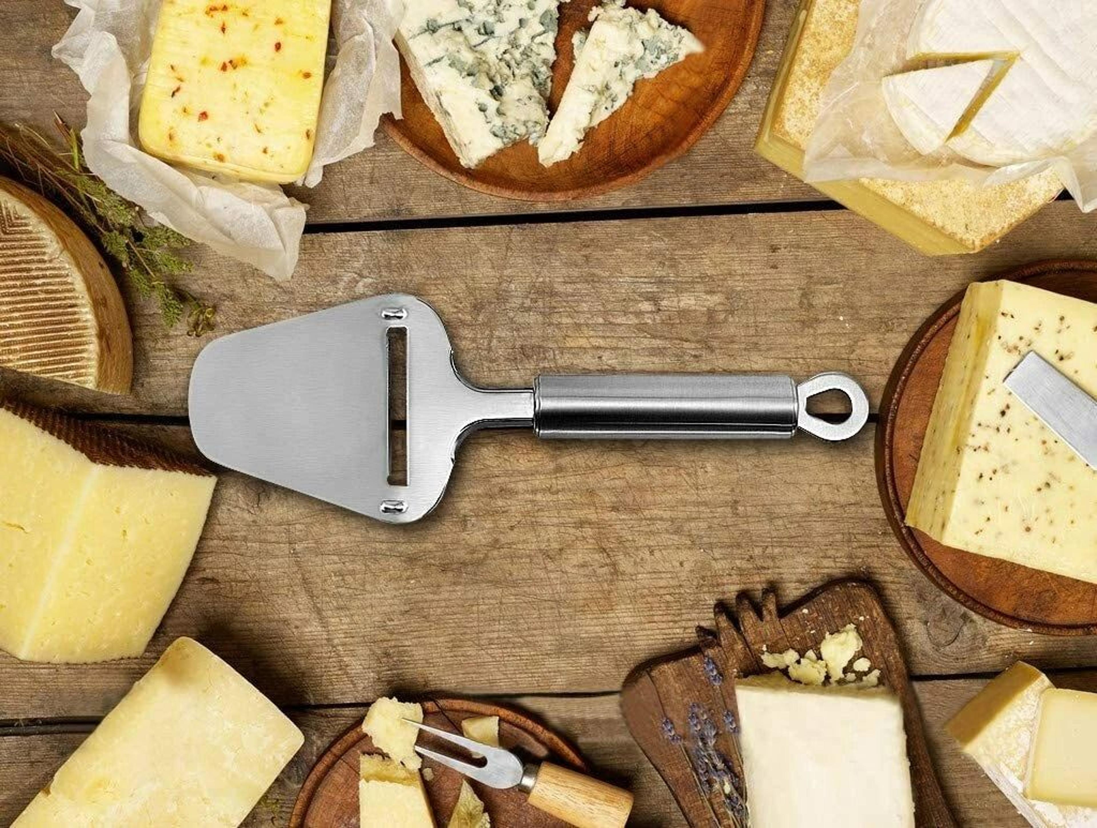 heavy duty stainless steel cheese slicer plane cheese cutter knife for precision slicing