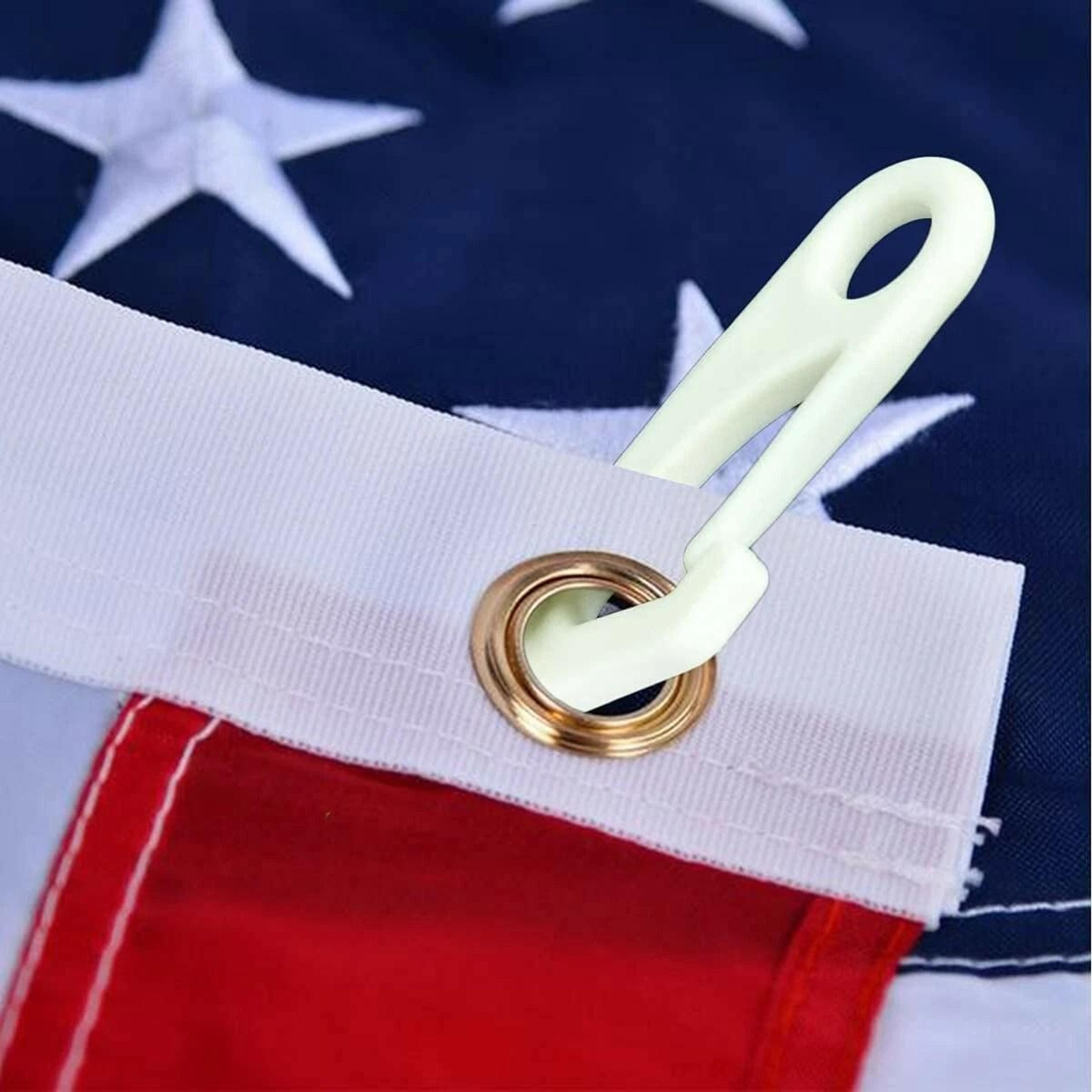 Flag Pole Clip Snap Hook Heavy Duty Nylon Flagpole Accessories For Easy Flag Attachment 2