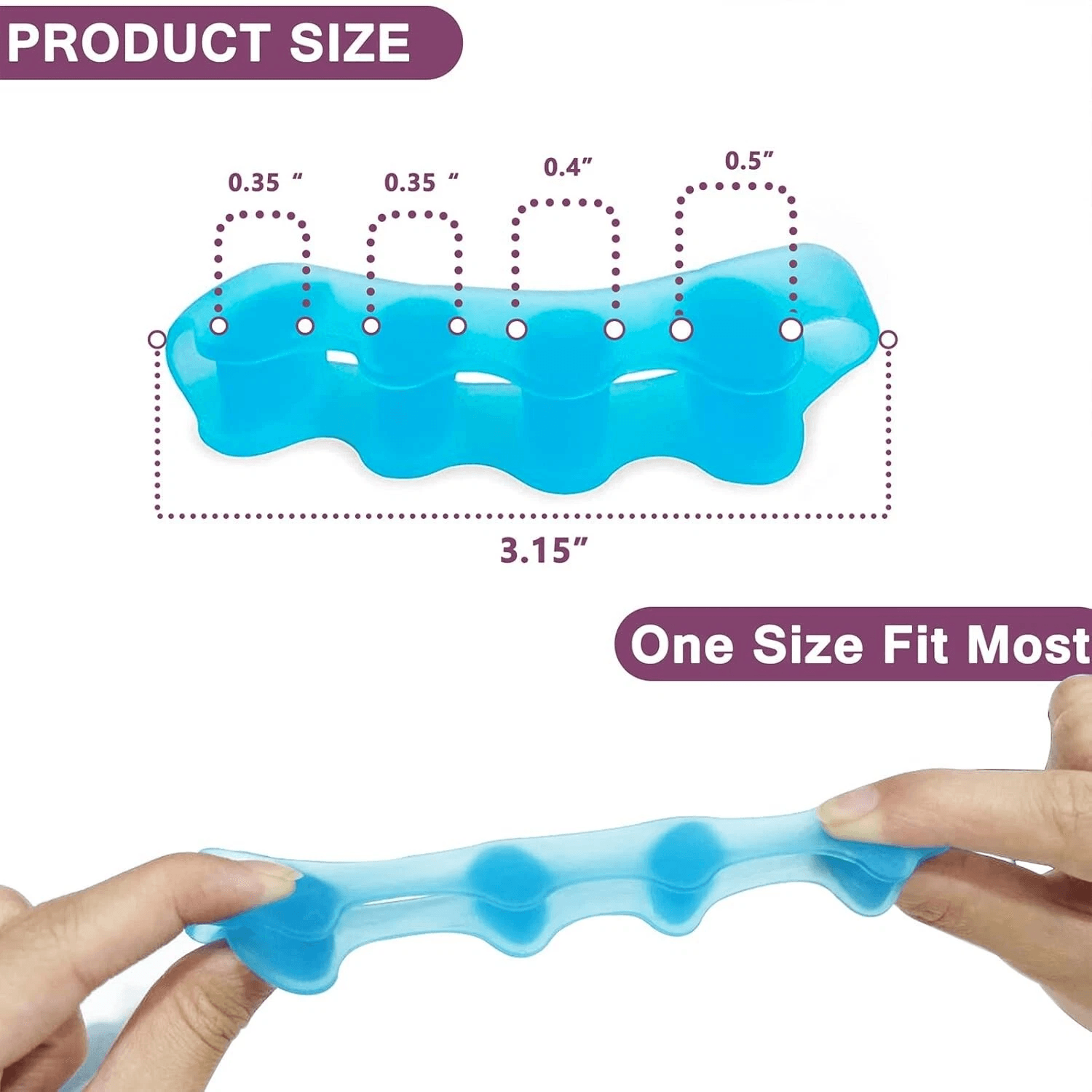 Bunion Corrector Toe Separators For Foot Pain Relief  Alignment 3