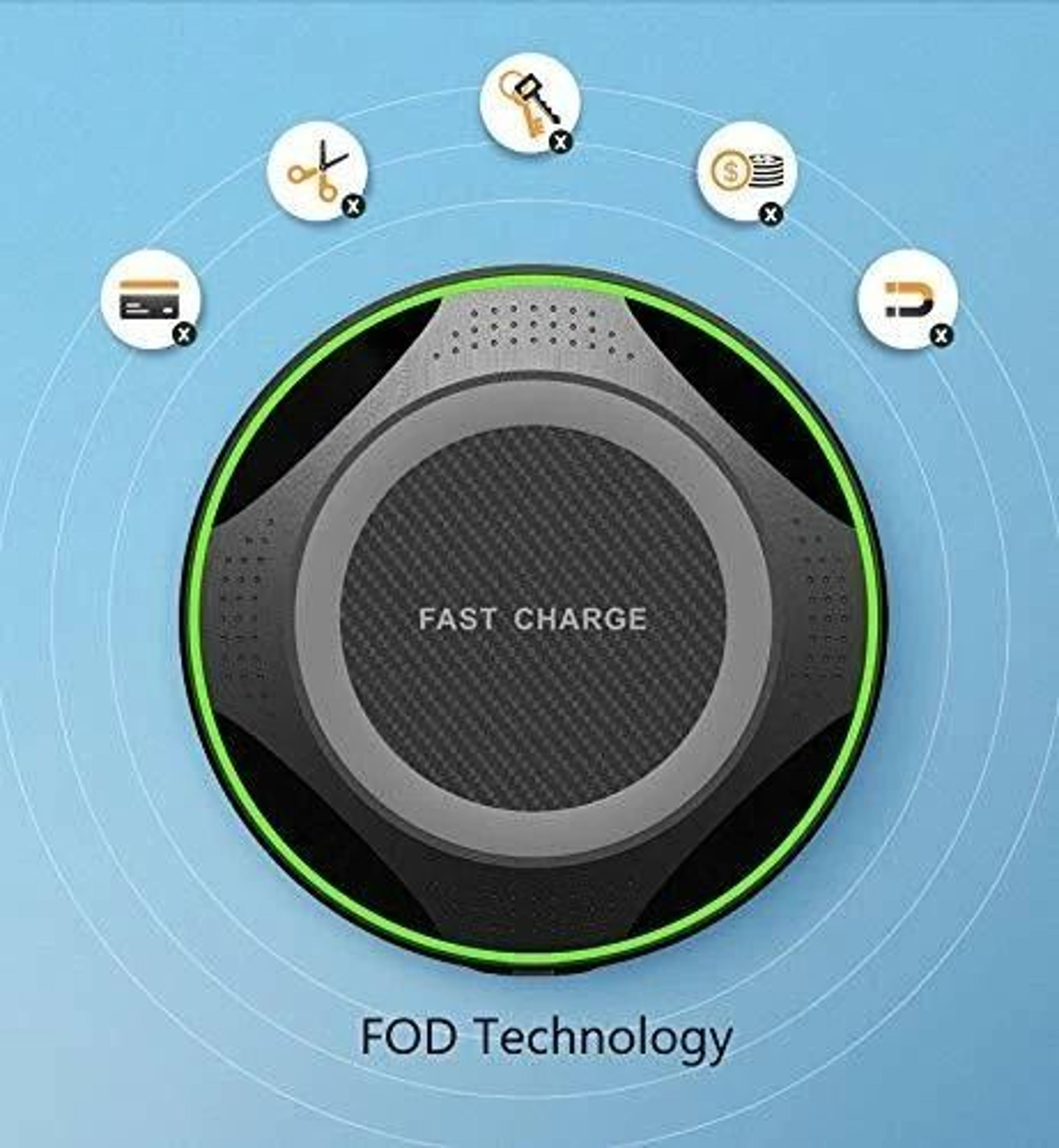 Wireless Charger 10W Fast Charging For IPhone  Samsung Galaxy 4