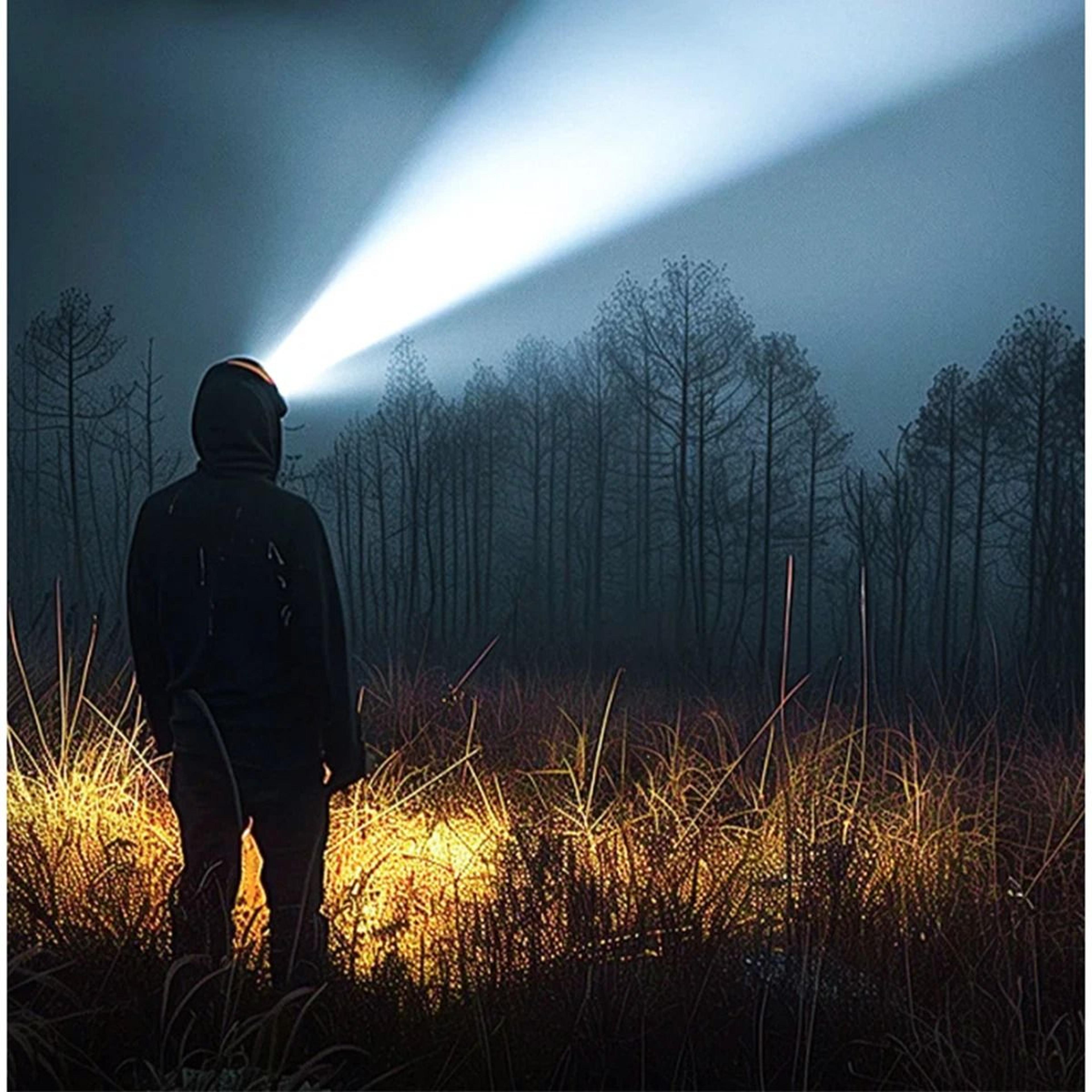 usb rechargeable cob led headlamp powerful waterproof work light with adjustable head band