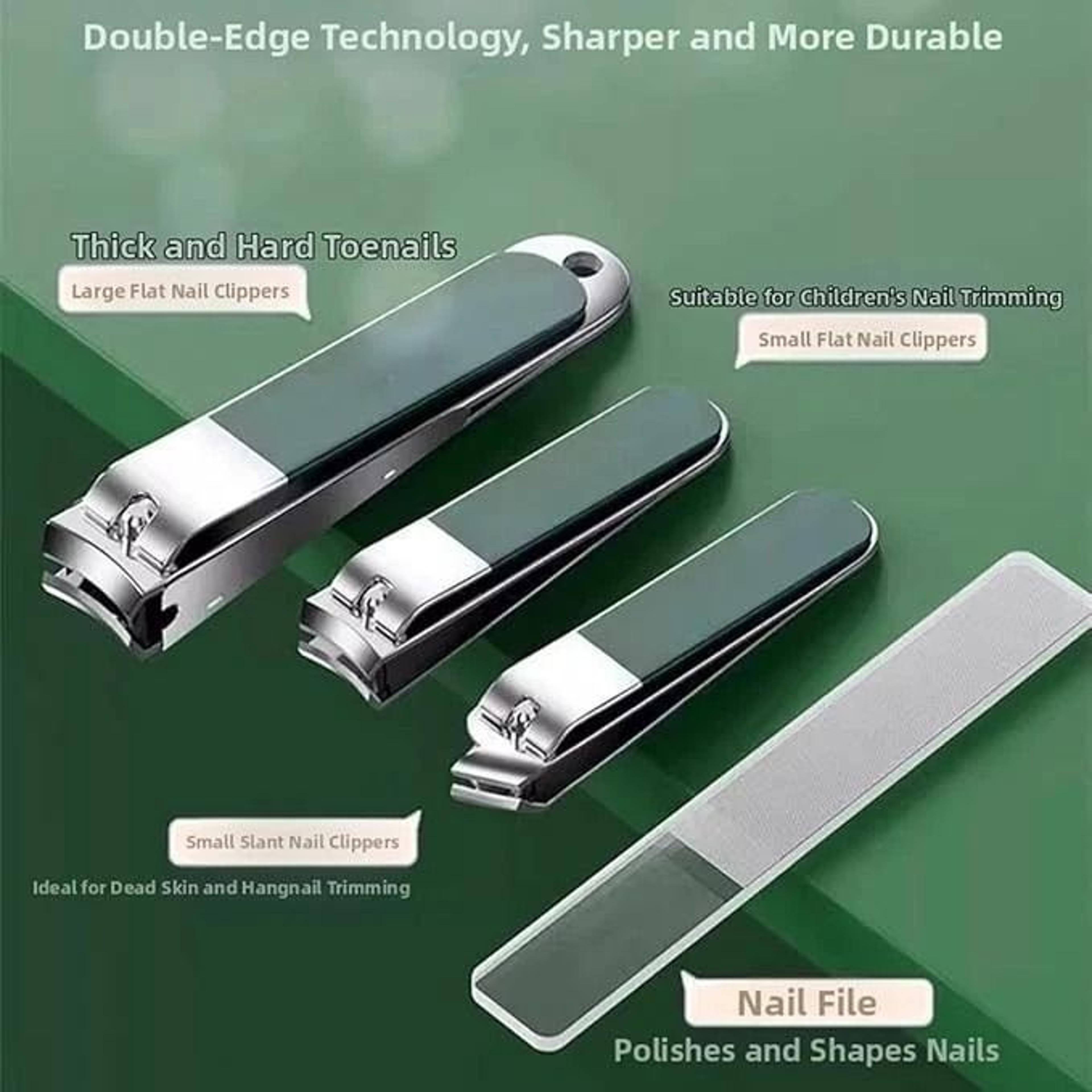 Manicure Pedicure Set With Nail Clippers  Cuticle Grooming Kit Complete Ear Pick  Grooming Tools Ca 8