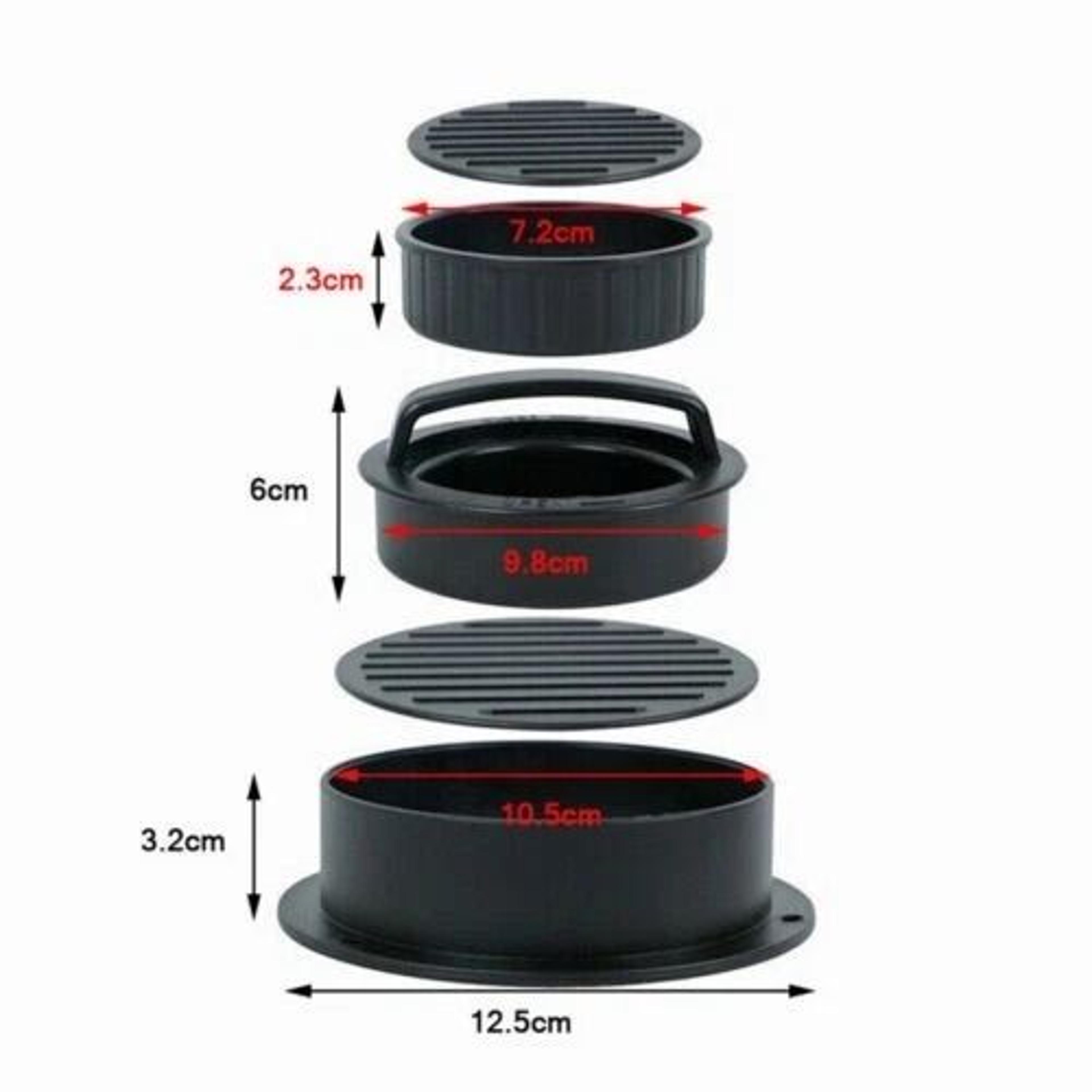 NonStick Stuffed Burger Press 3 In 1 Hamburger Patty Molds  BBQ Sliders Maker 9