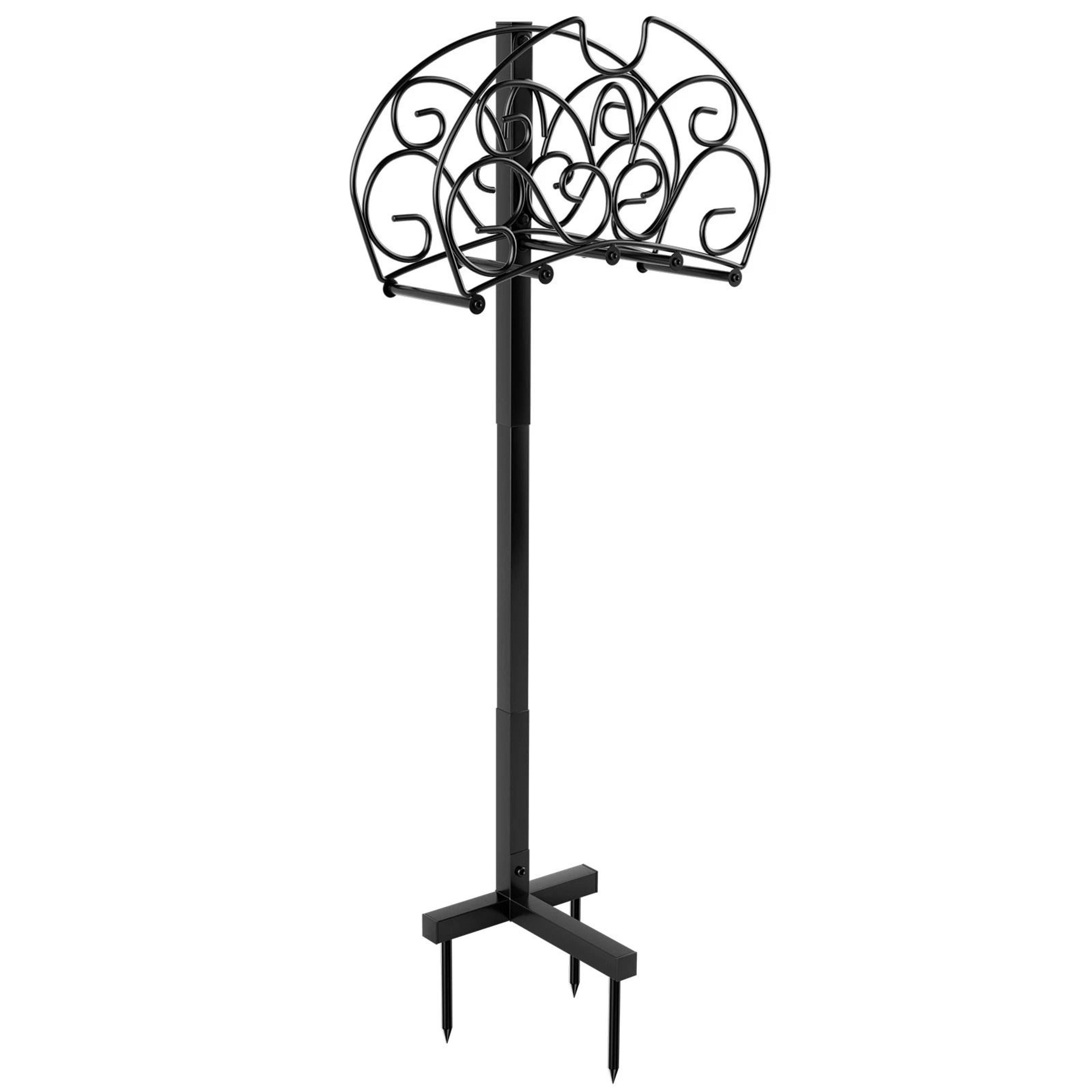 Freestanding Metal Garden Hose Holder Detachable Water Hose Stand For Outdoor Use 1