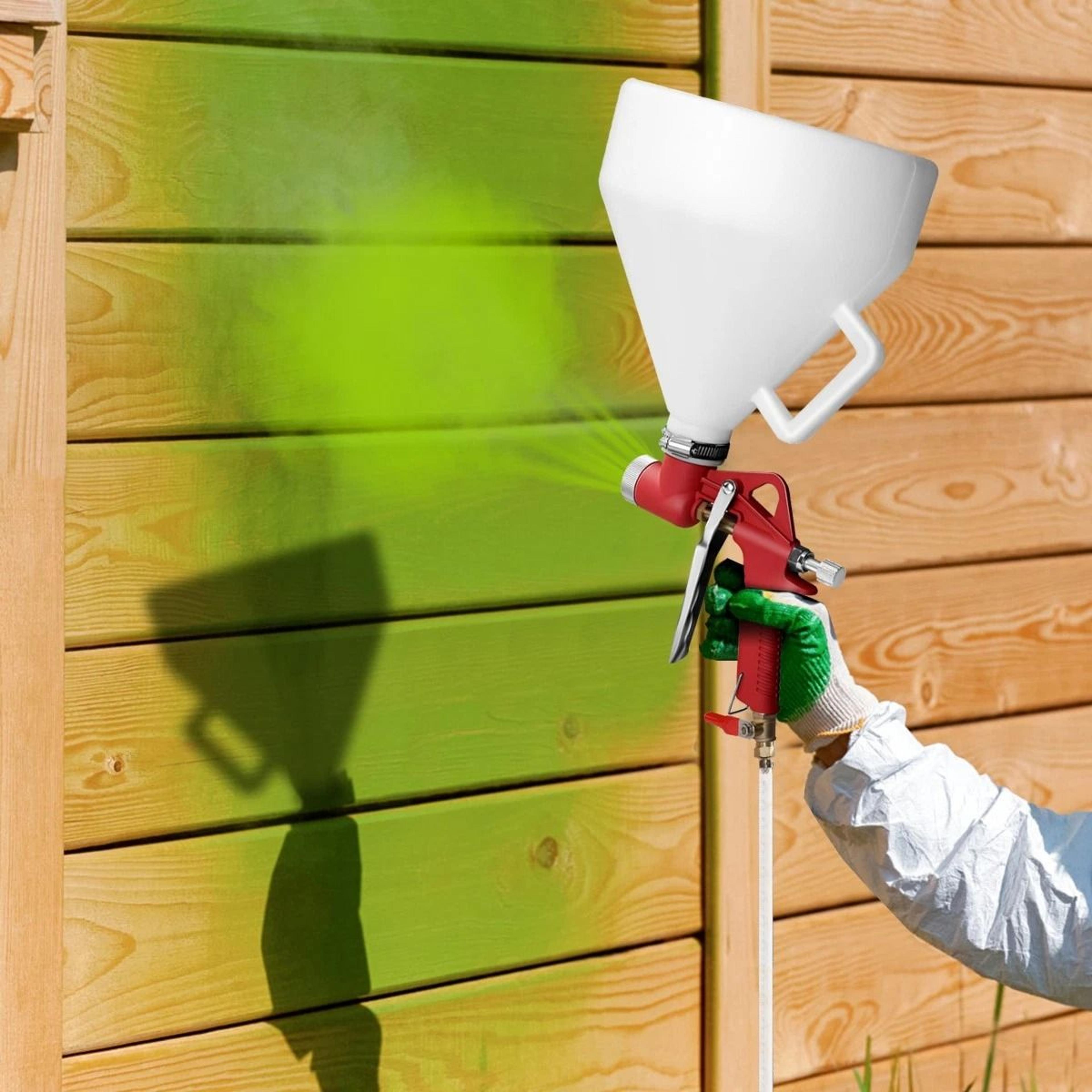 air hopper spray gun drywall texture sprayer with 3 nozzles for easy wall painting