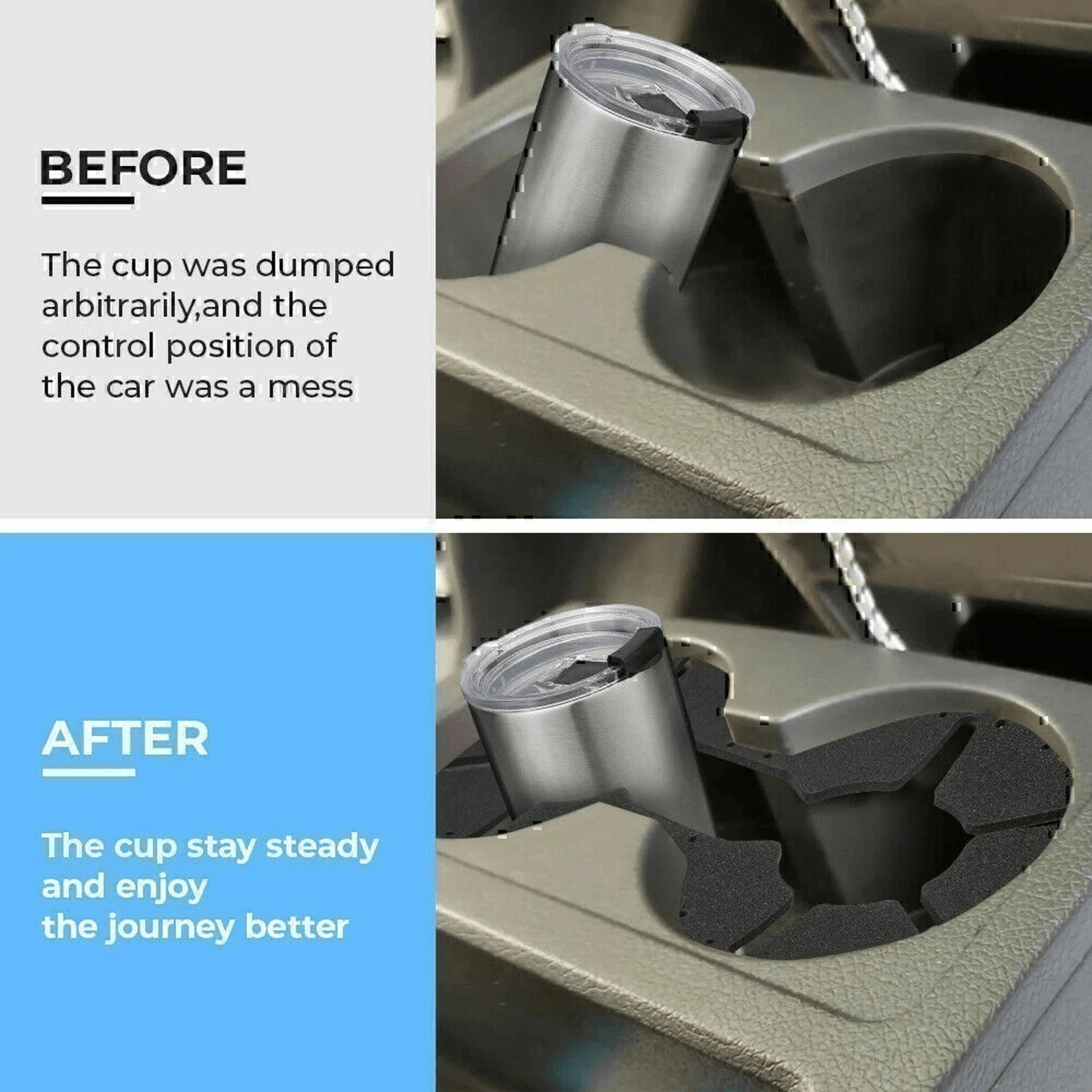 Car Console Cup Holder Insert Tabs For Honda Pilot Secure  Organize Your Car Interior 6