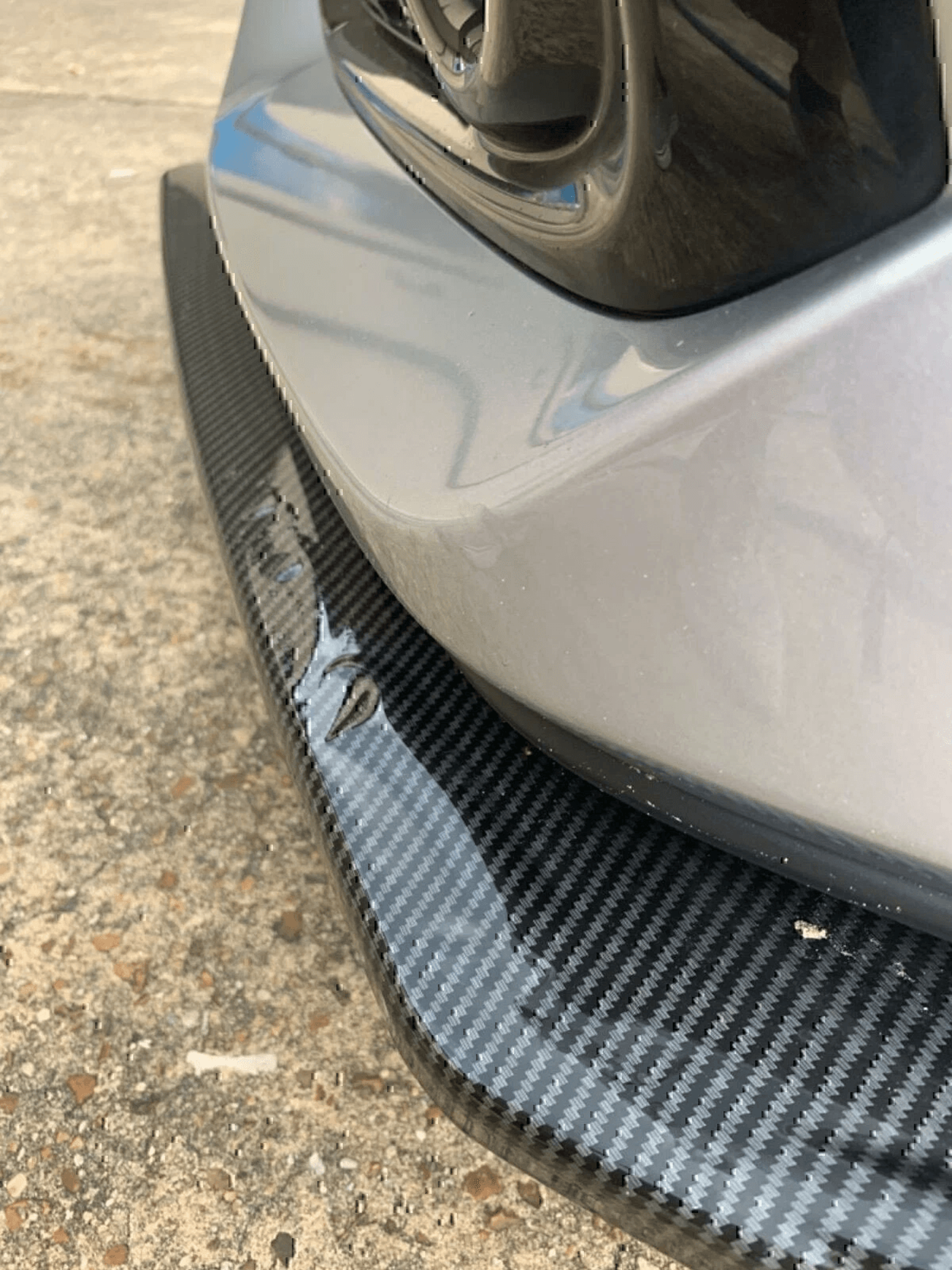 mercedes benz front bumper lip spoiler splitter trim body kit carbon fiber performance upgrade