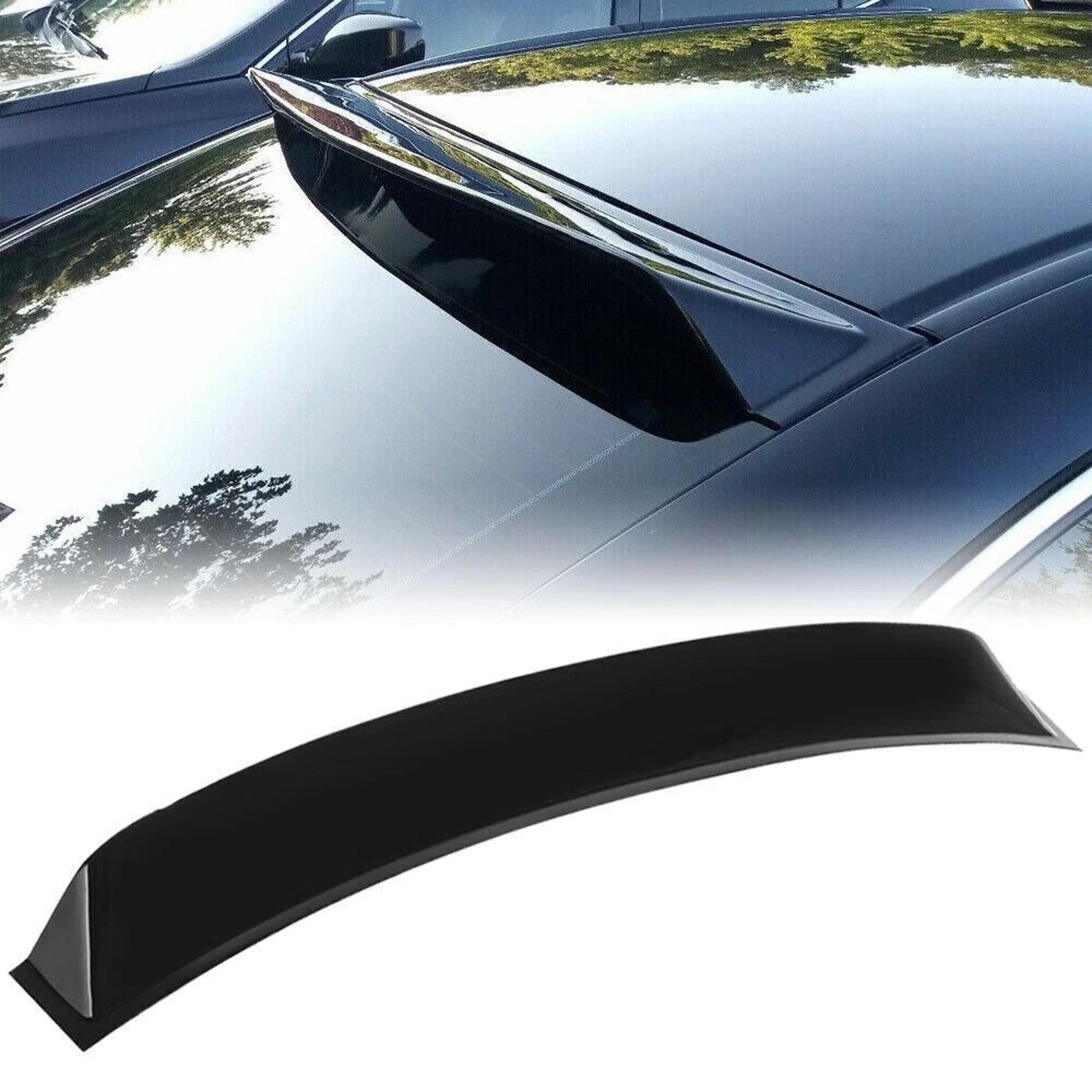 honda accord rear roof spoiler gloss black rear window visor for gen sedan