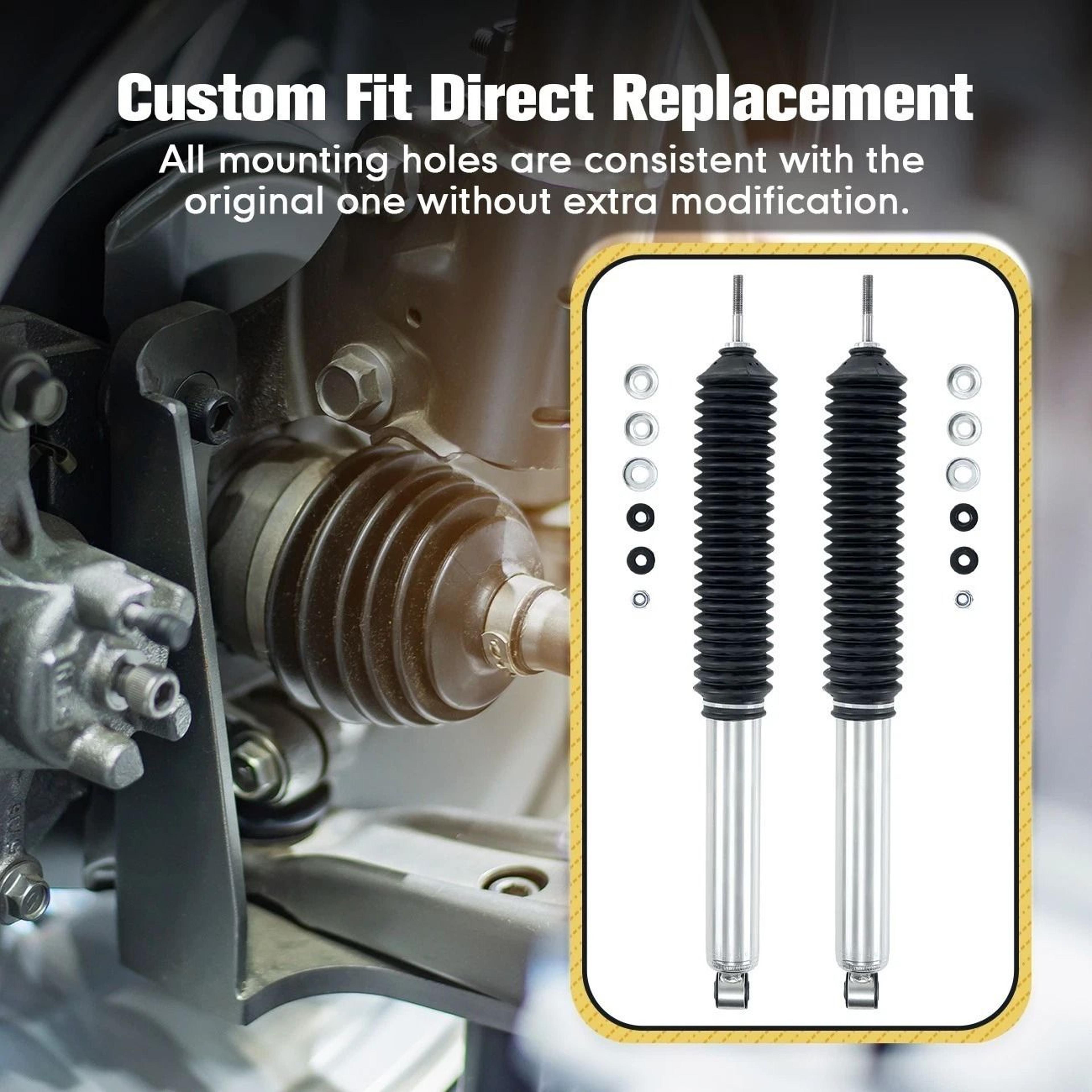 Toyota Tacoma Rear Monotube Gas Shocks Pair For Lift 11
