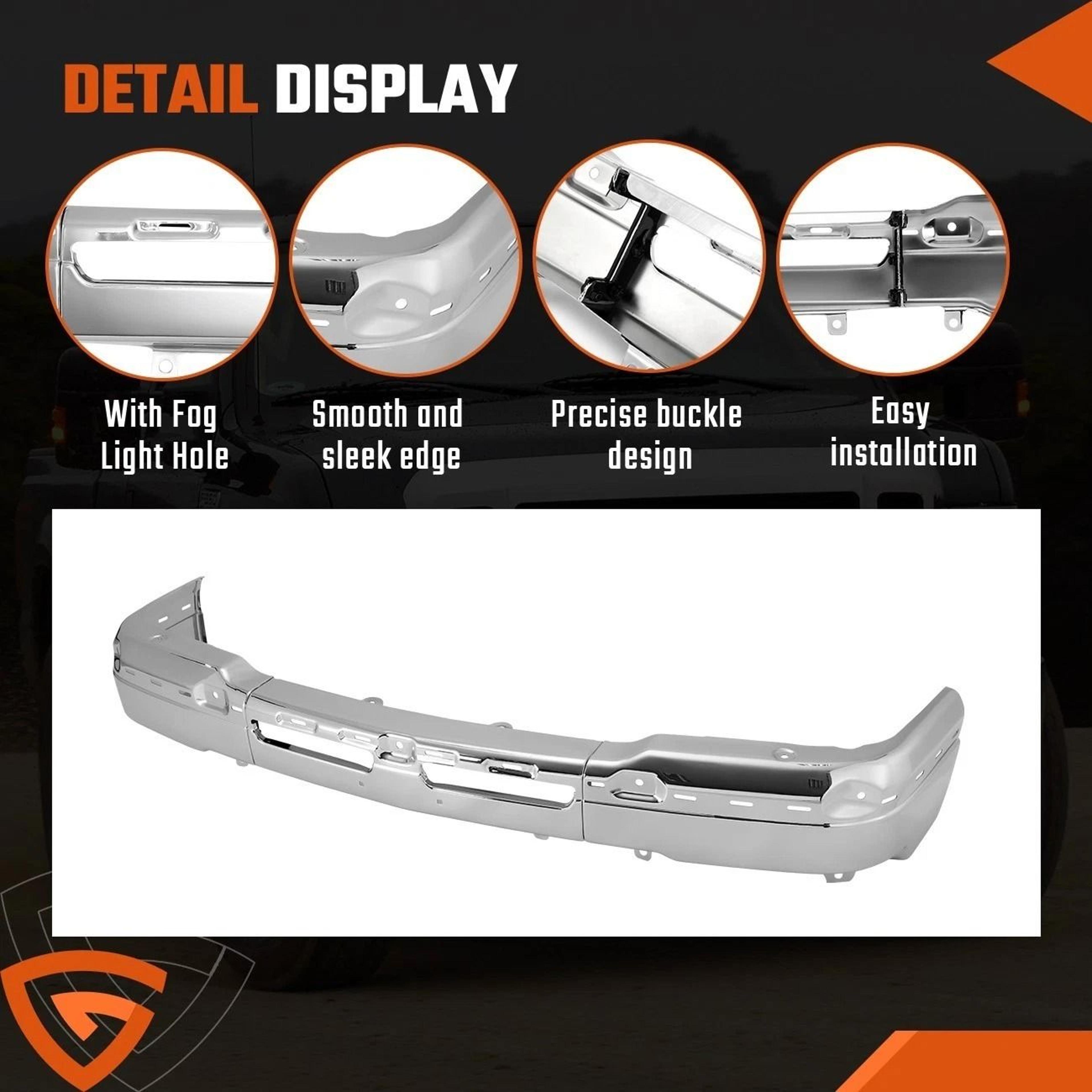 Chrome Silverado Front Bumper For Chevy Avalanche 6