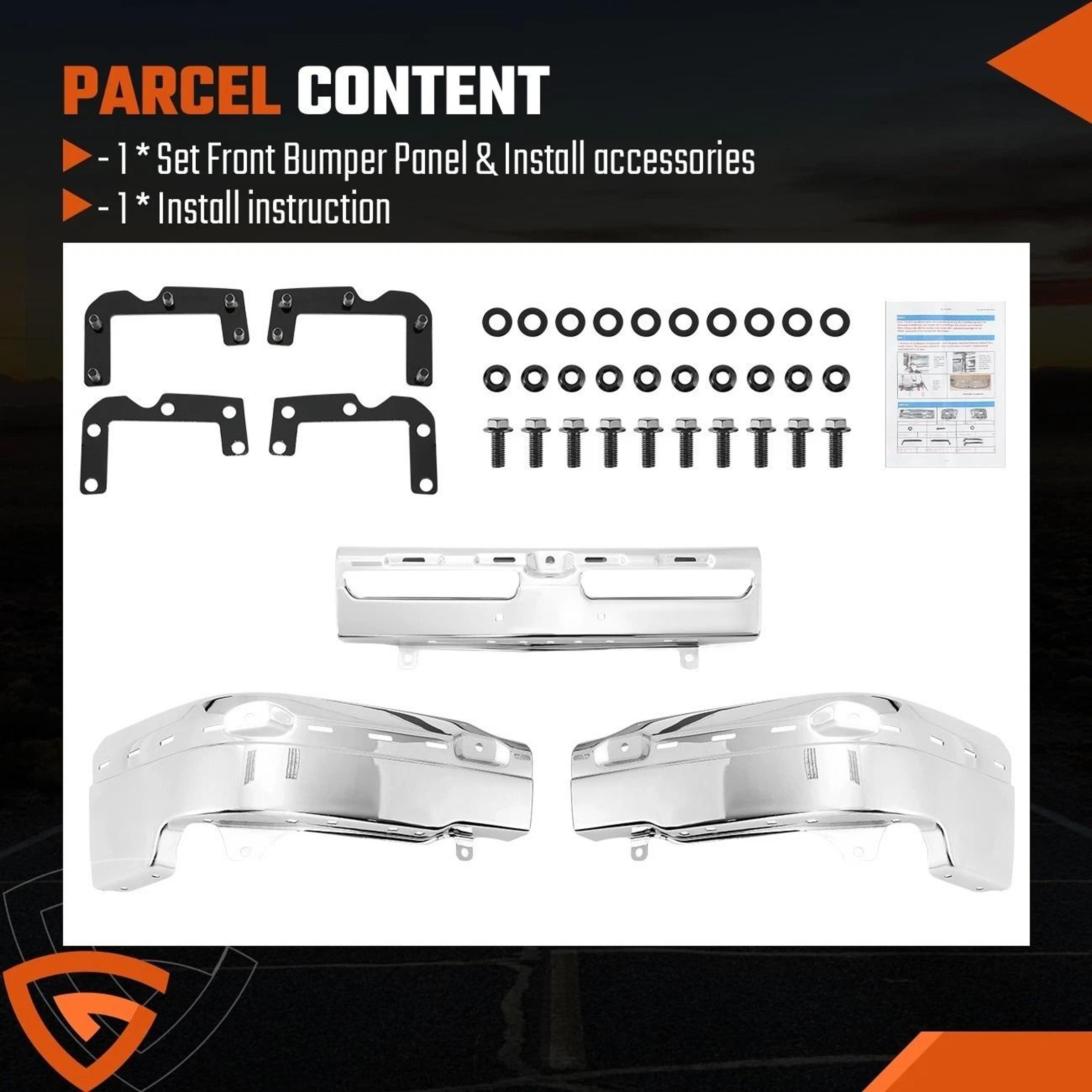 Chrome Silverado Front Bumper For Chevy Avalanche 11