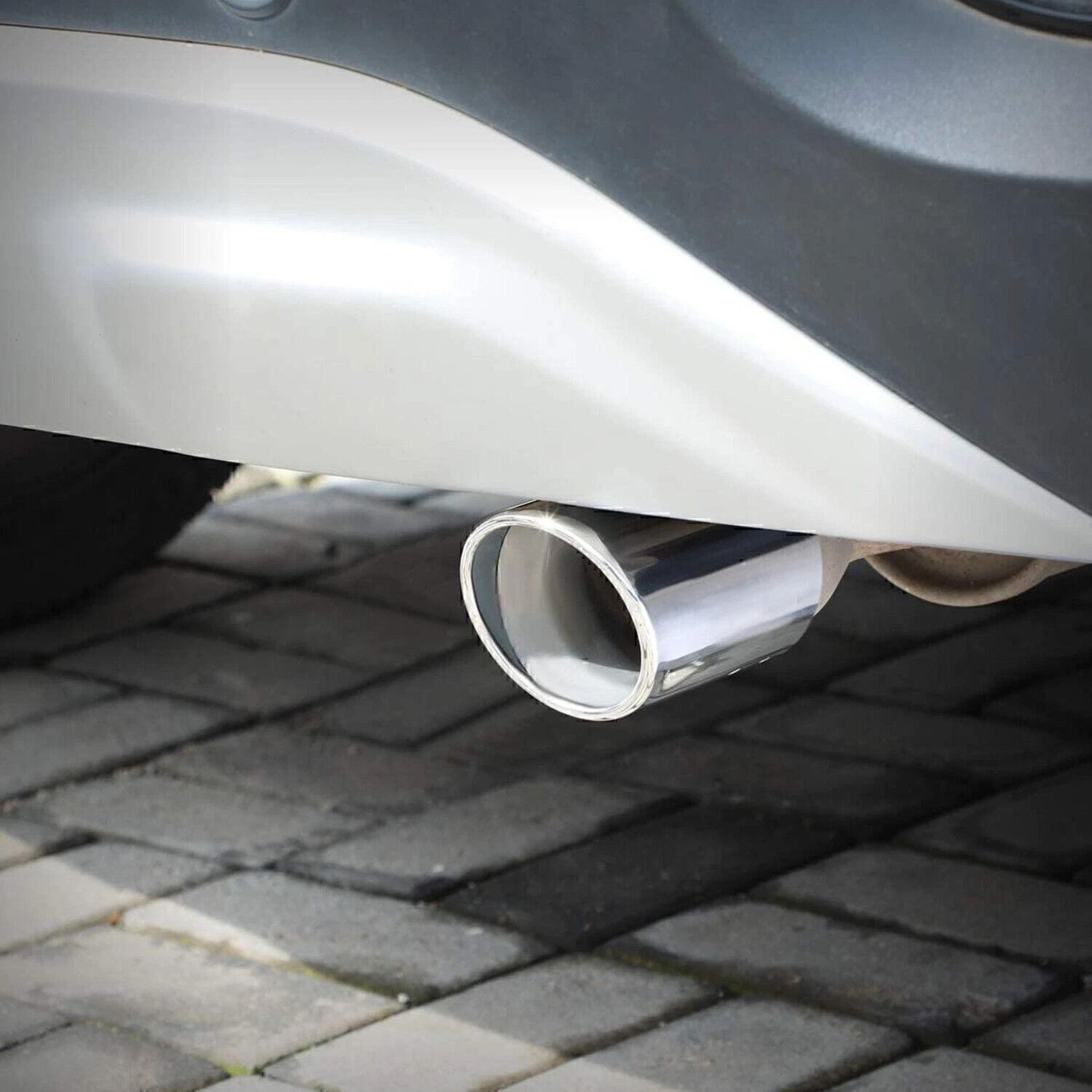 Universal Stainless Steel Exhaust Tip Chrome Rear Clamp On Exhaust Tip For Straight Tailpipes 12