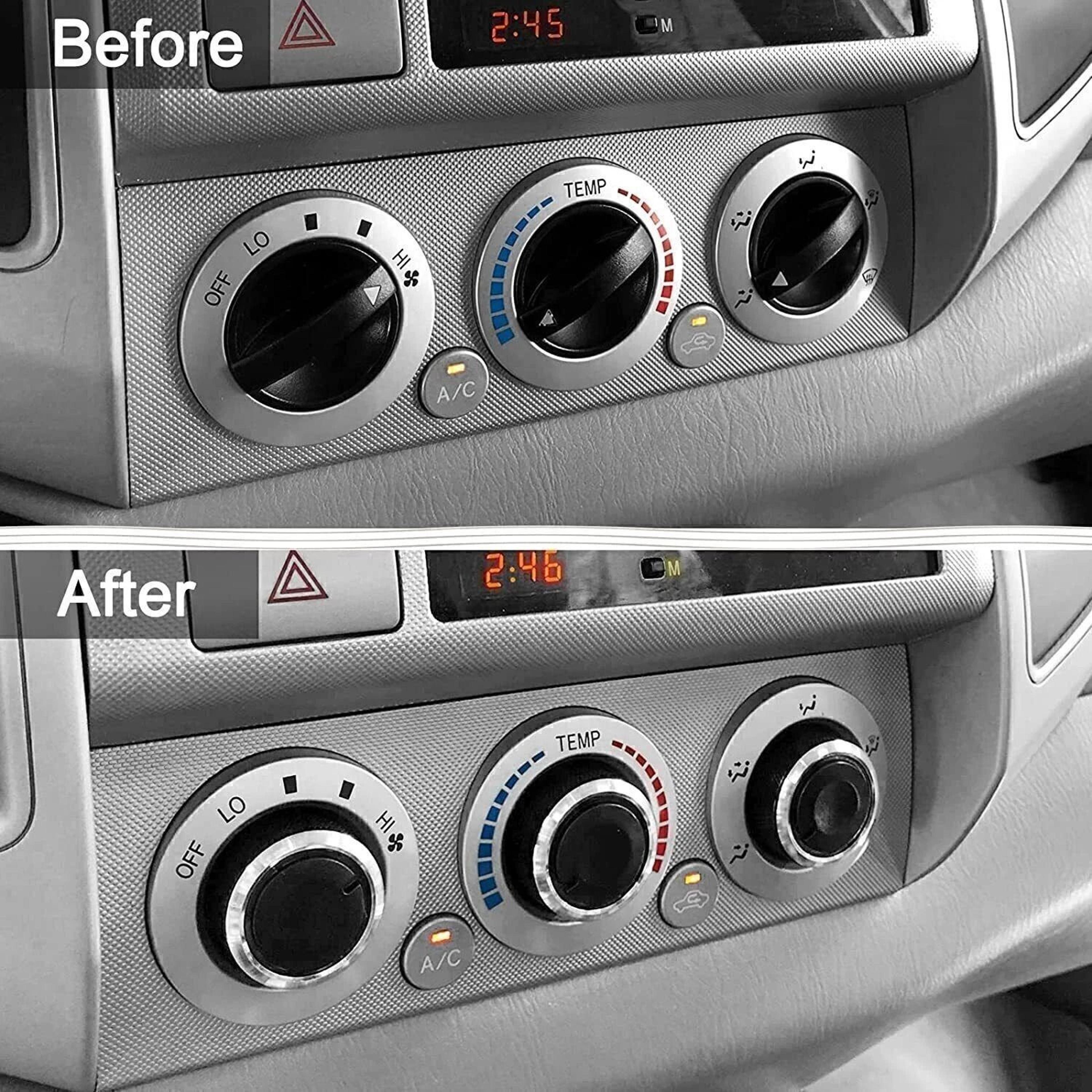Toyota Tacoma AC Control Knob Set HVAC Climate Replacement 3