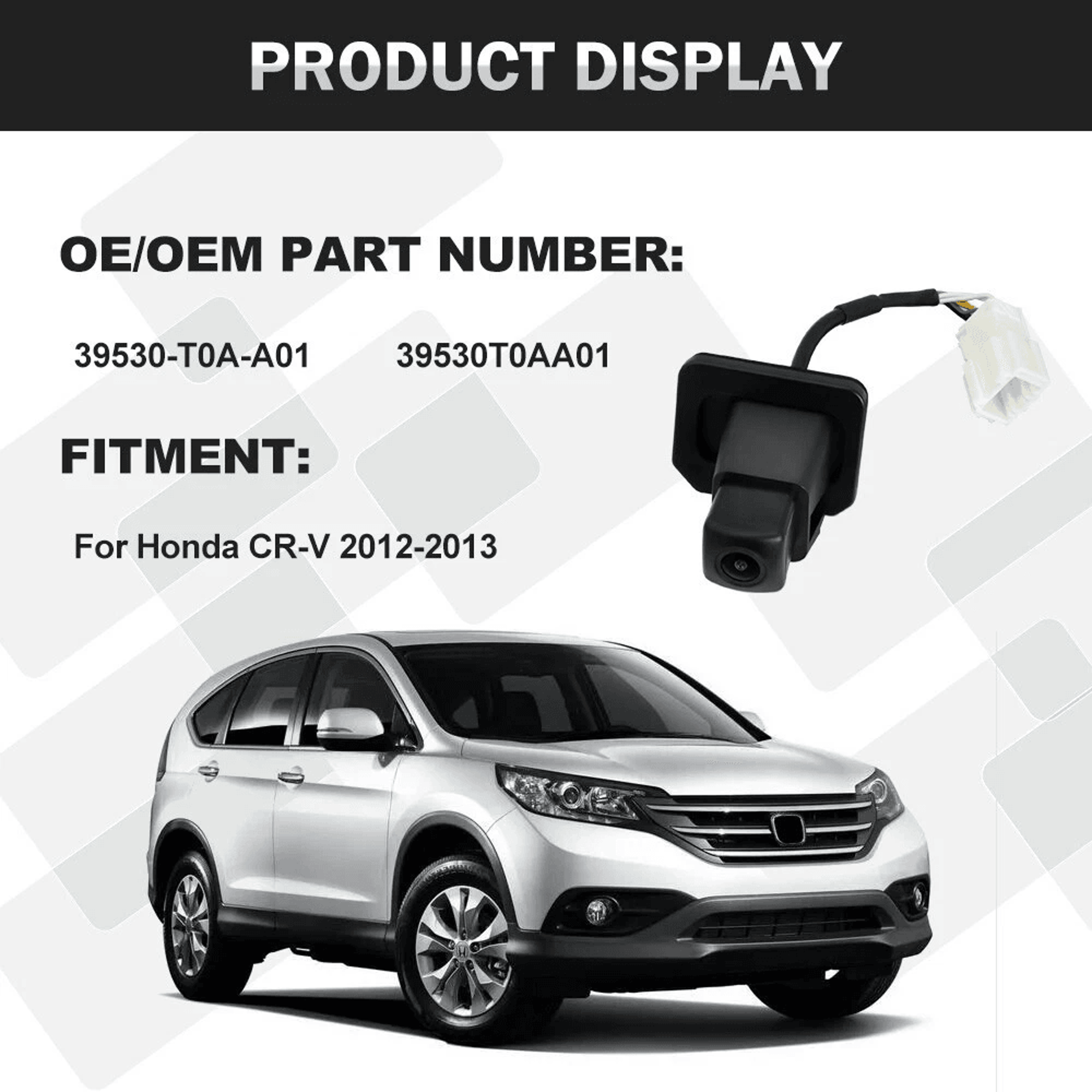 Honda CR V Backup Camera Rear View Parking Assist 7