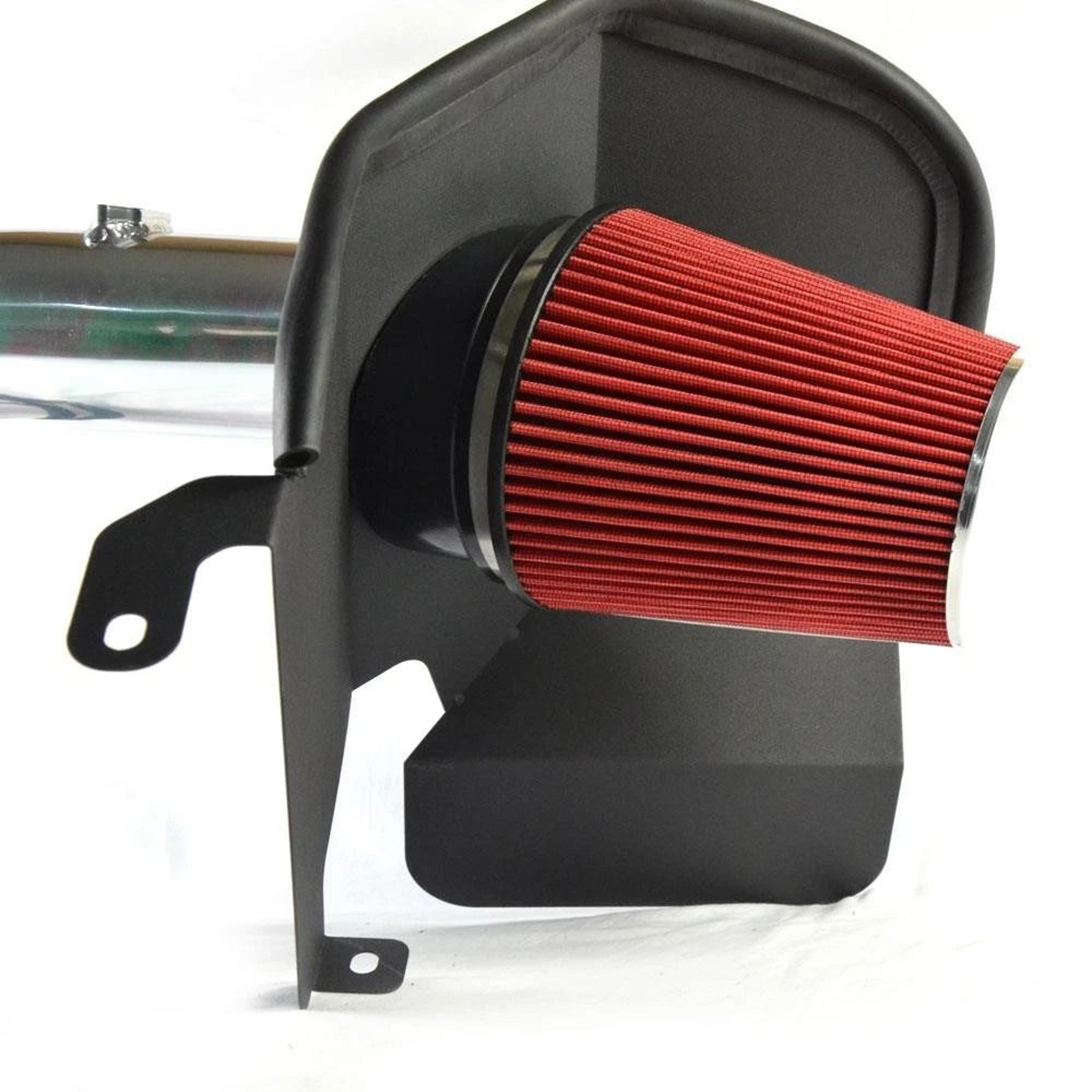 RED Cold Air Intake Kit With Heat Shield For Dodge Ram Diesel Engine 2