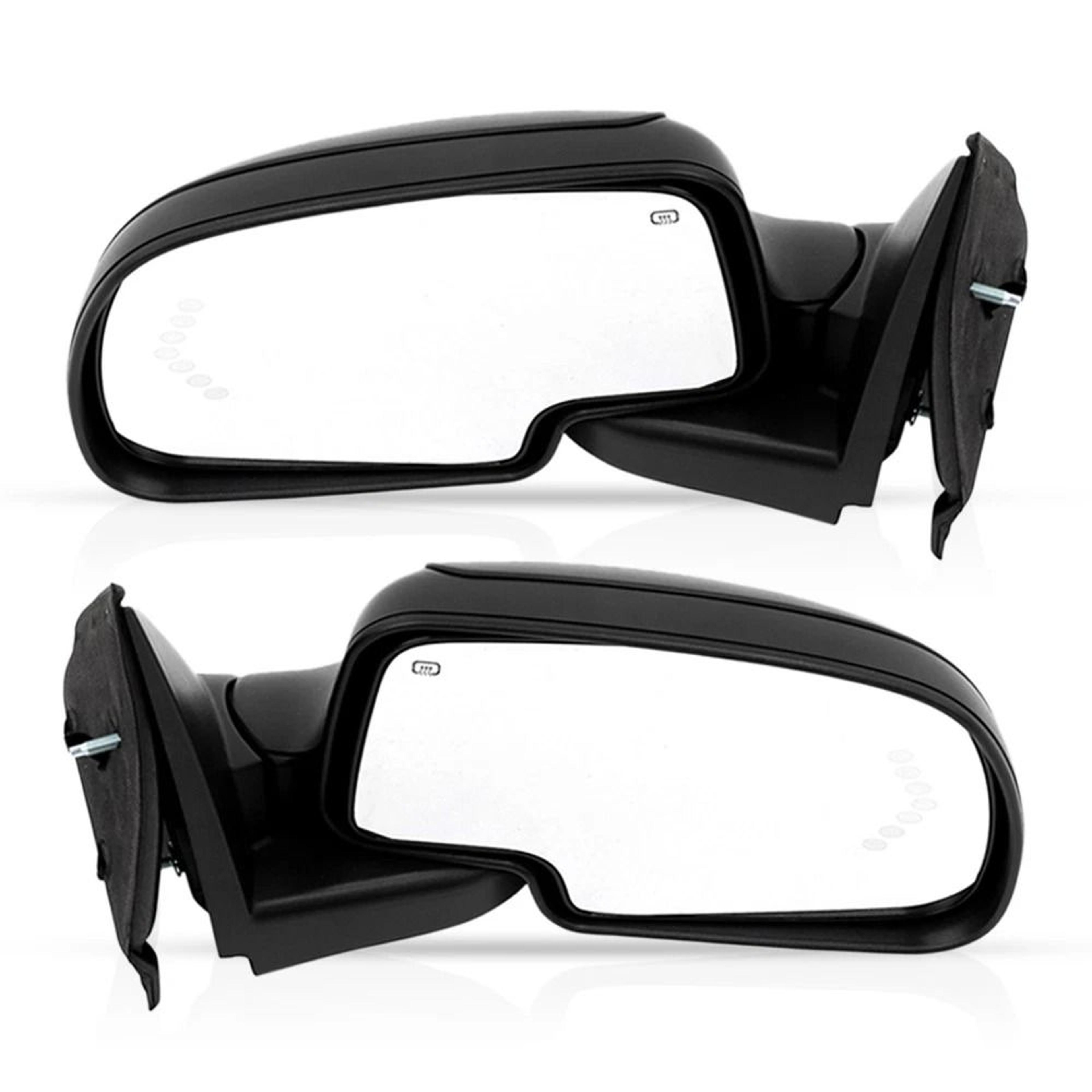 power heated signal side view mirrors for chevy silverado defrost & turn signal features
