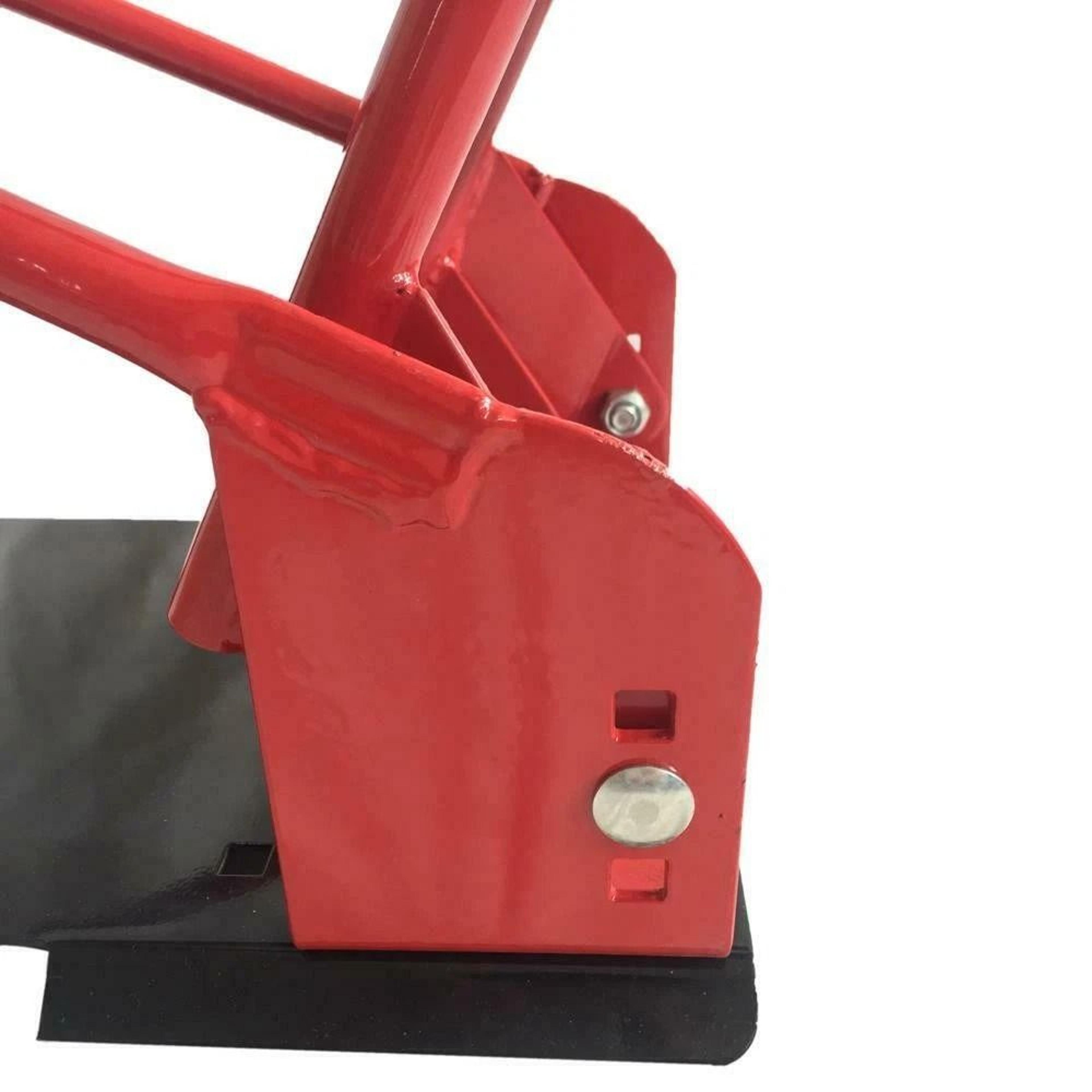 Red Motorcycle Wheel Chock Stand For Bike Transport And Trailer Front Tire Lift 1