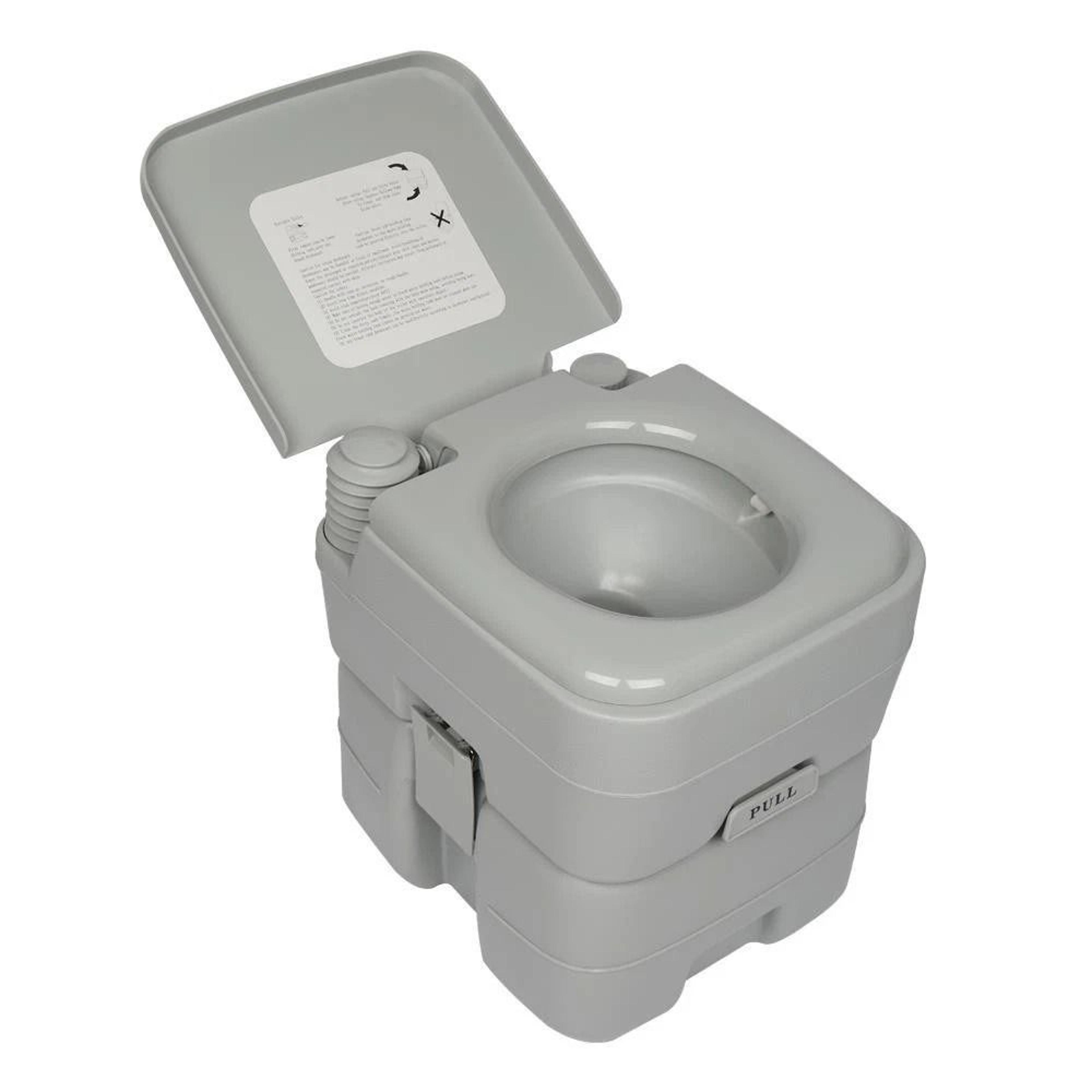 portable flush toilet 20l ideal for camping, travel, outdoor, and car use
