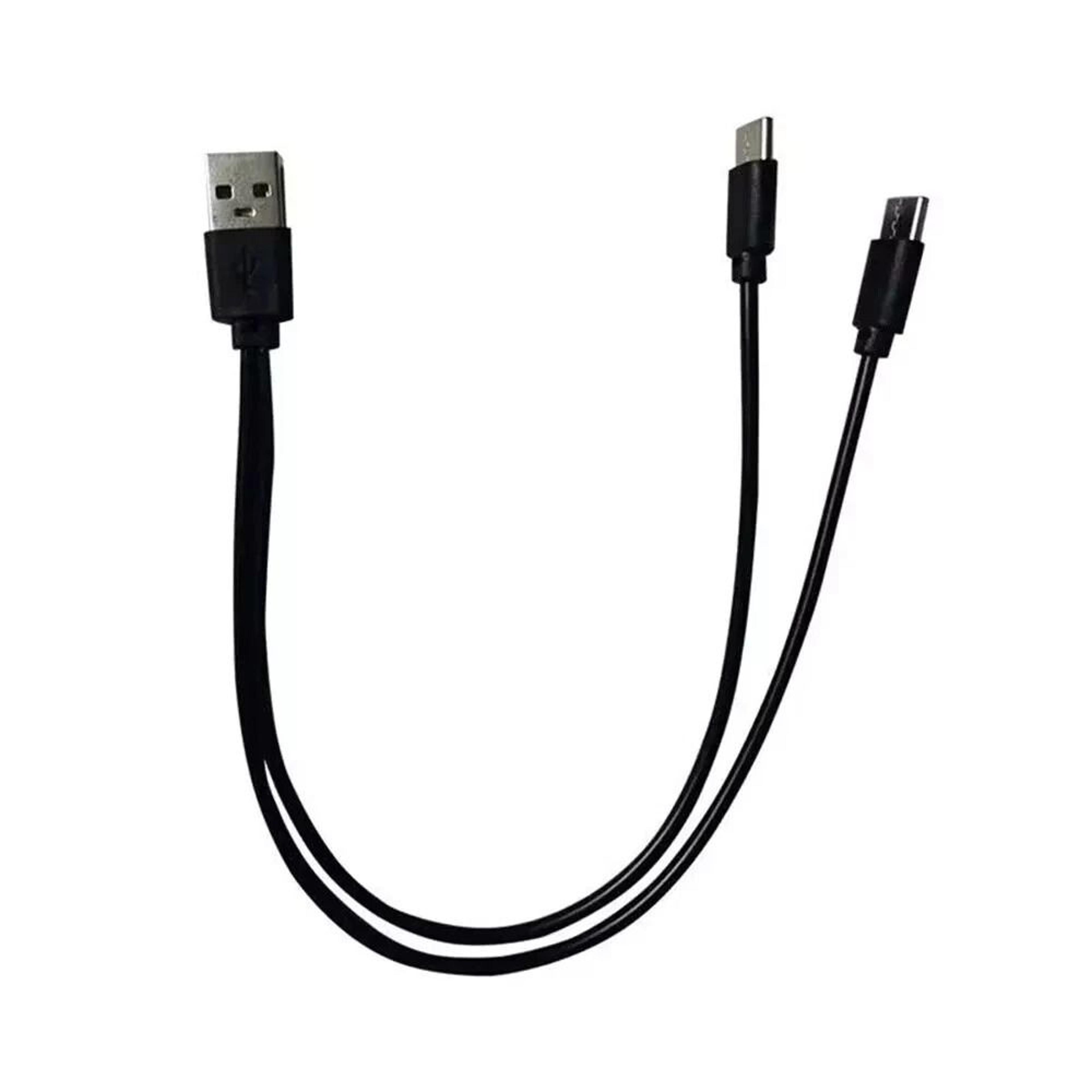 usb-a to dual usb c charging cable for iphone 15 16 and samsung galaxy