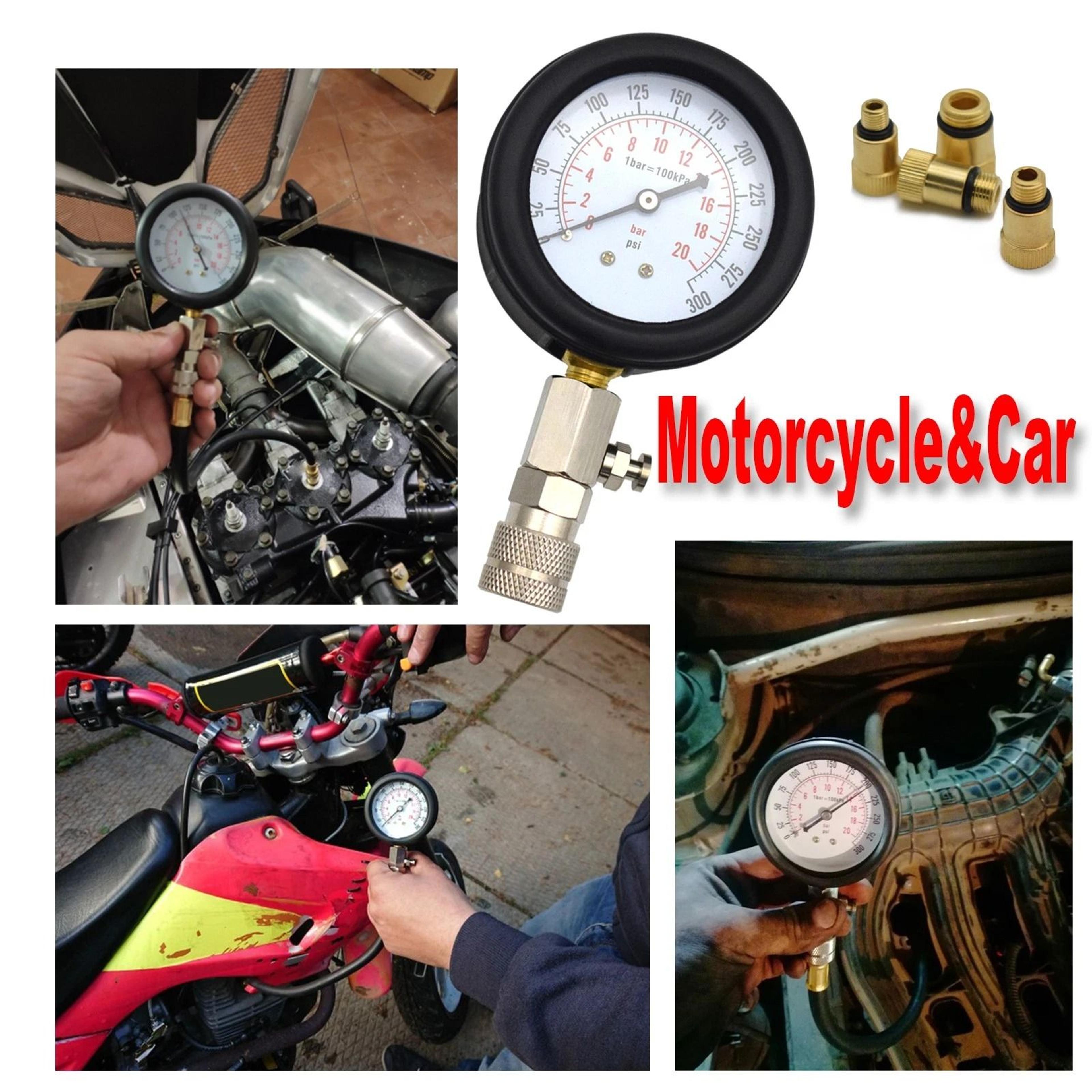 PSI Engine Compression Tester Kit For Petrol Cars Motorcycles And ATVs 1