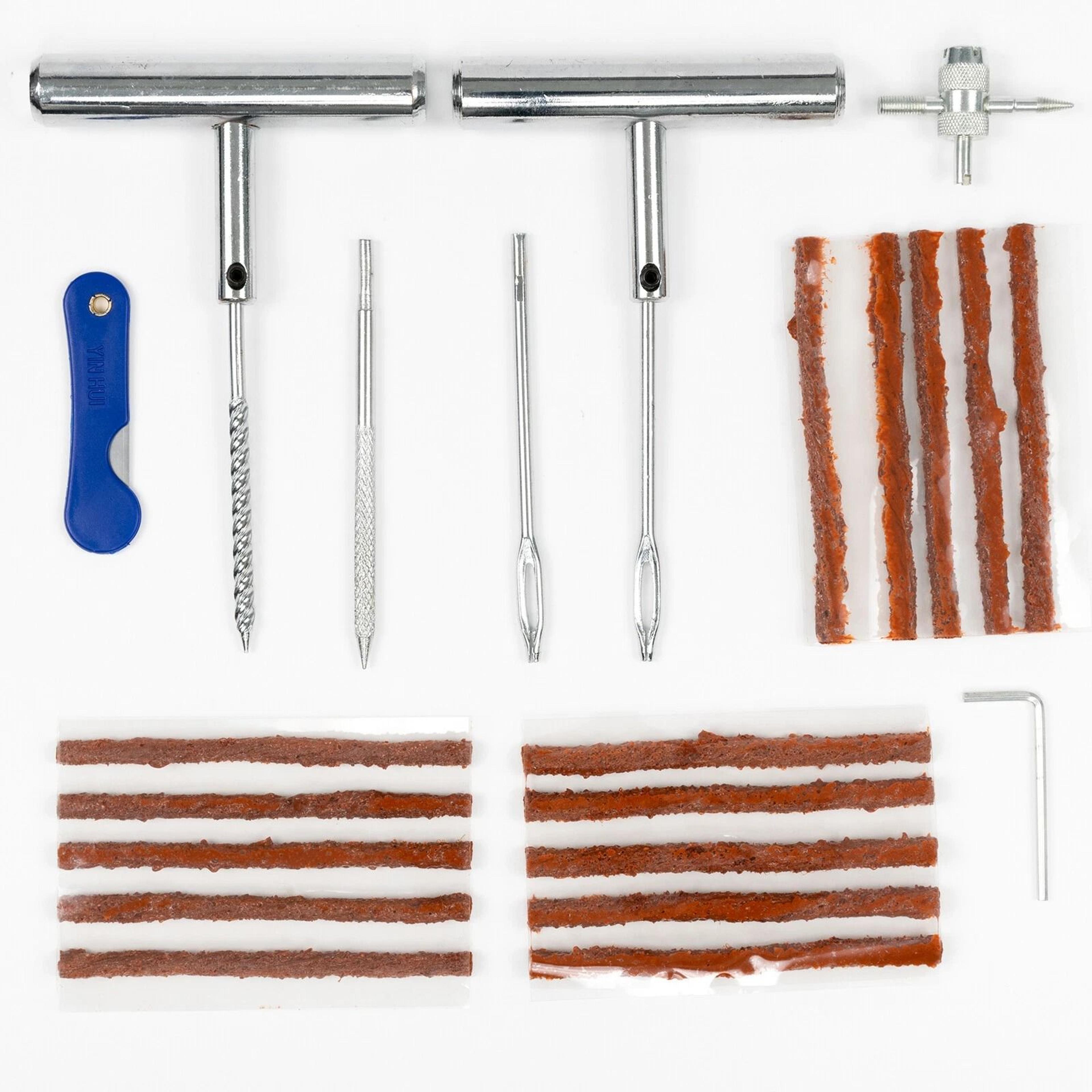 heavy duty tire repair kit diy tire plug kit for car truck motorcycle flat fix