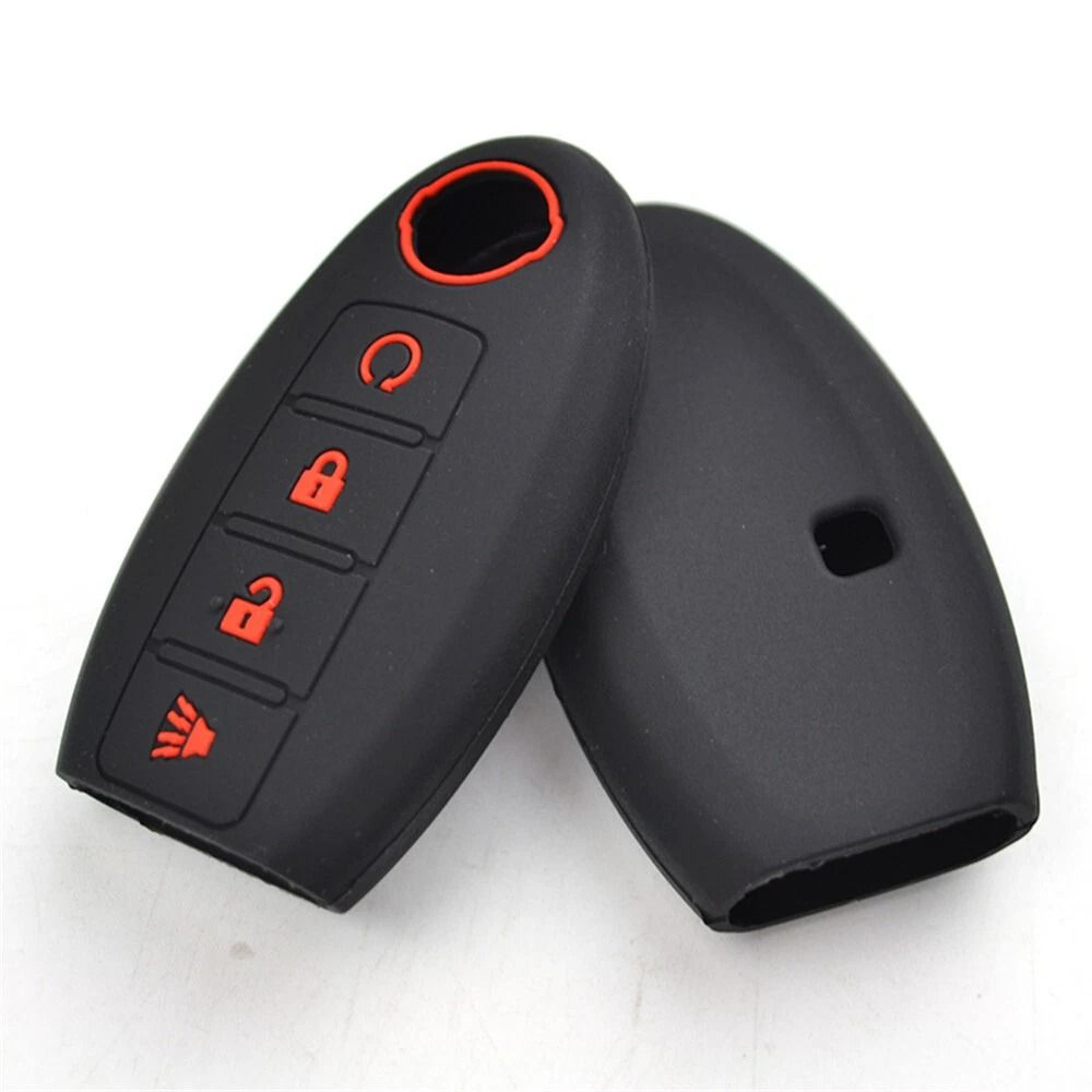 premium silicone key fob cover for nissan 4 button remote case protective nissan key fob cover