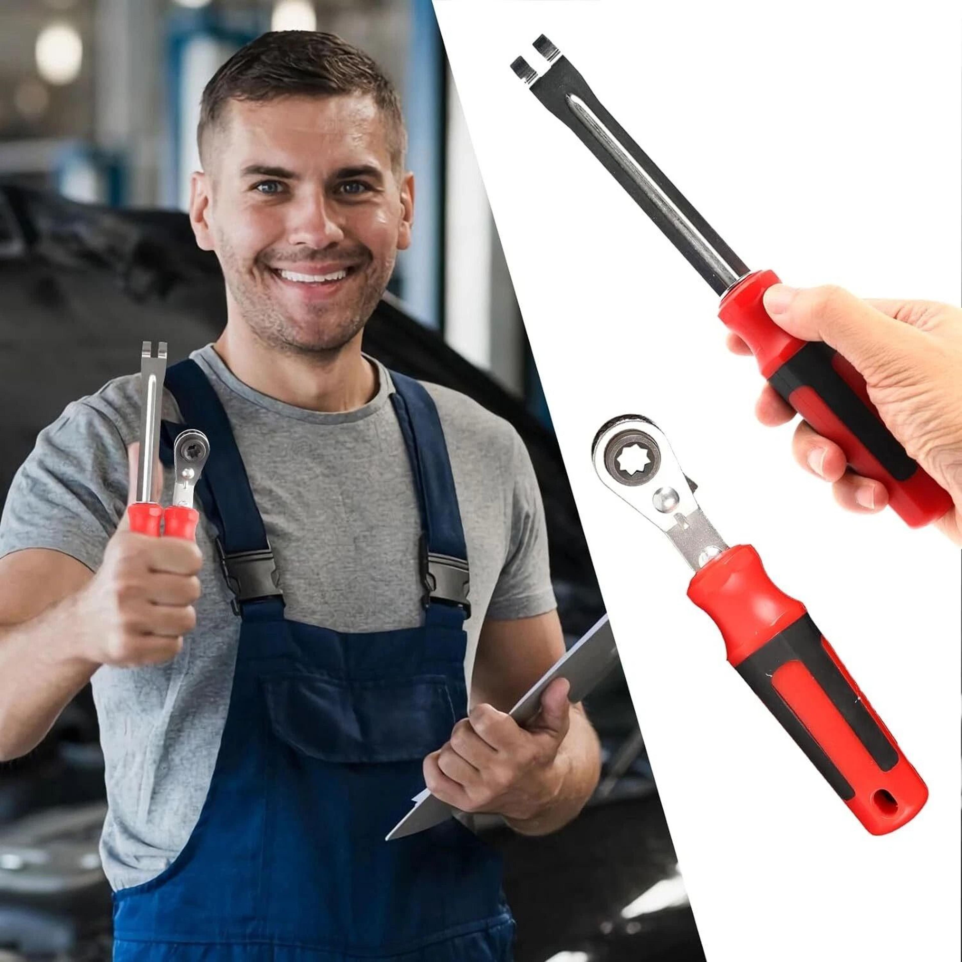 heavy duty truck brake slack adjuster tool & ratchet wrench set