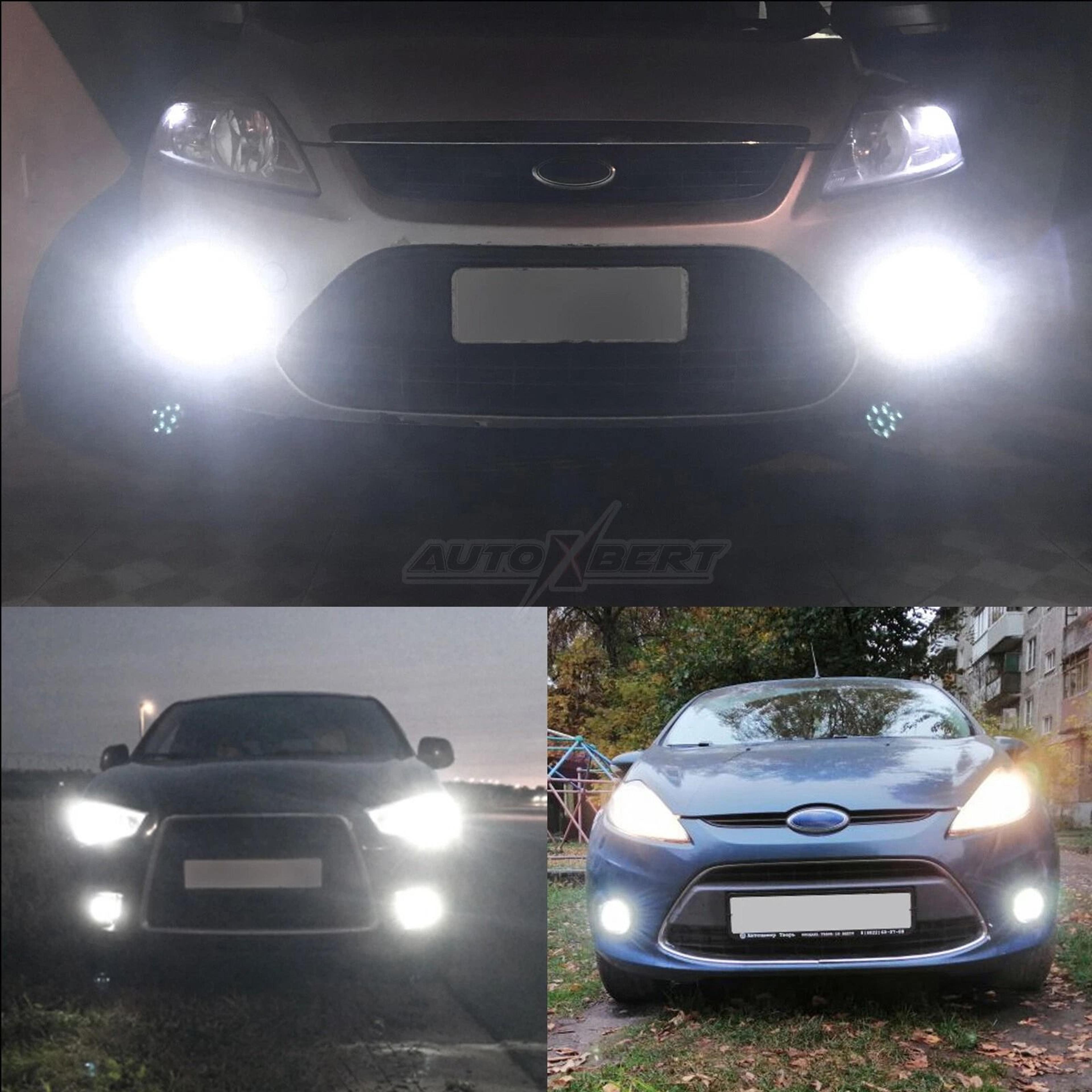 LED Front Bumper Fog Lights For Ford Explorer Clear Lens Pair 2