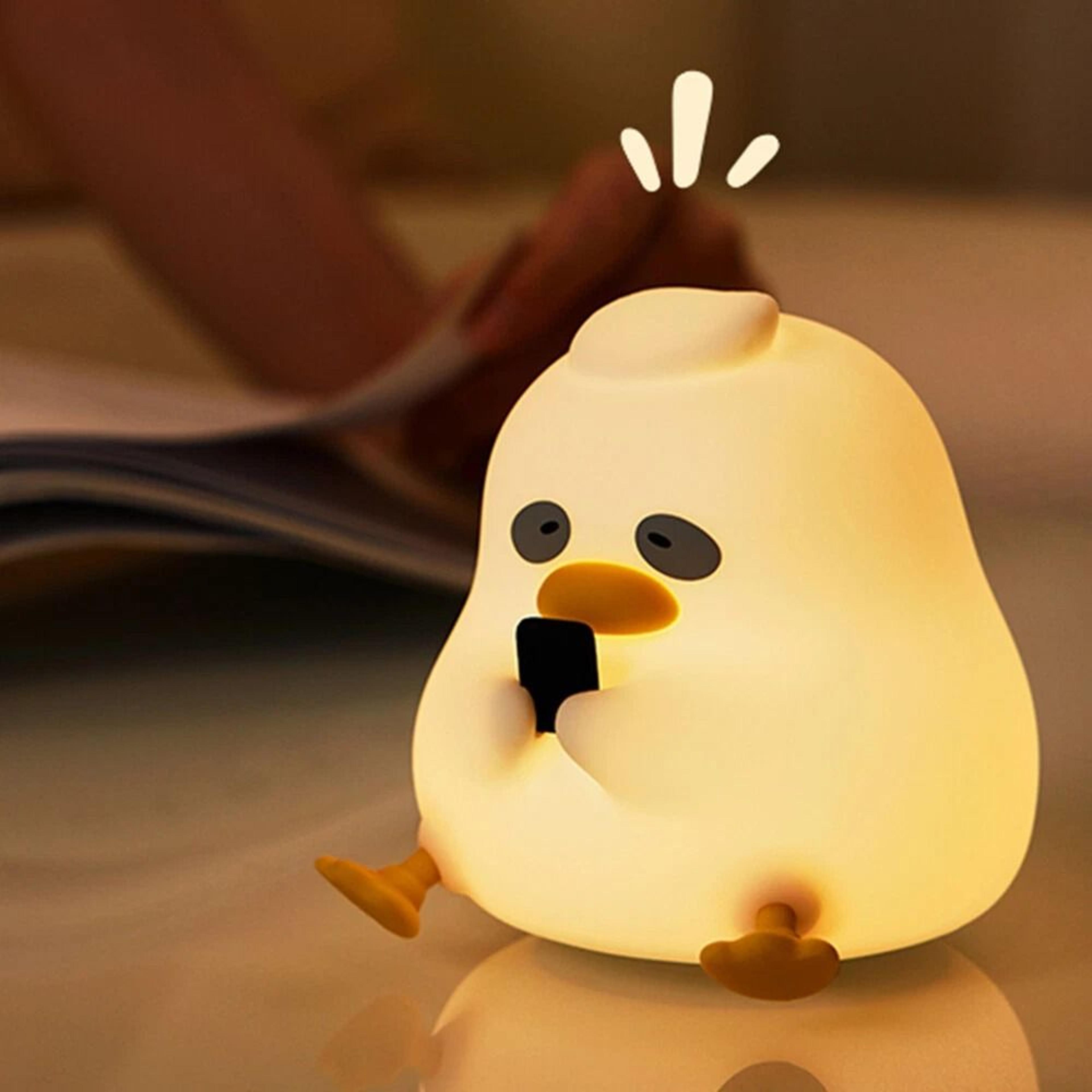 duck night light for kids 3 level dimmable touch lamp with timer