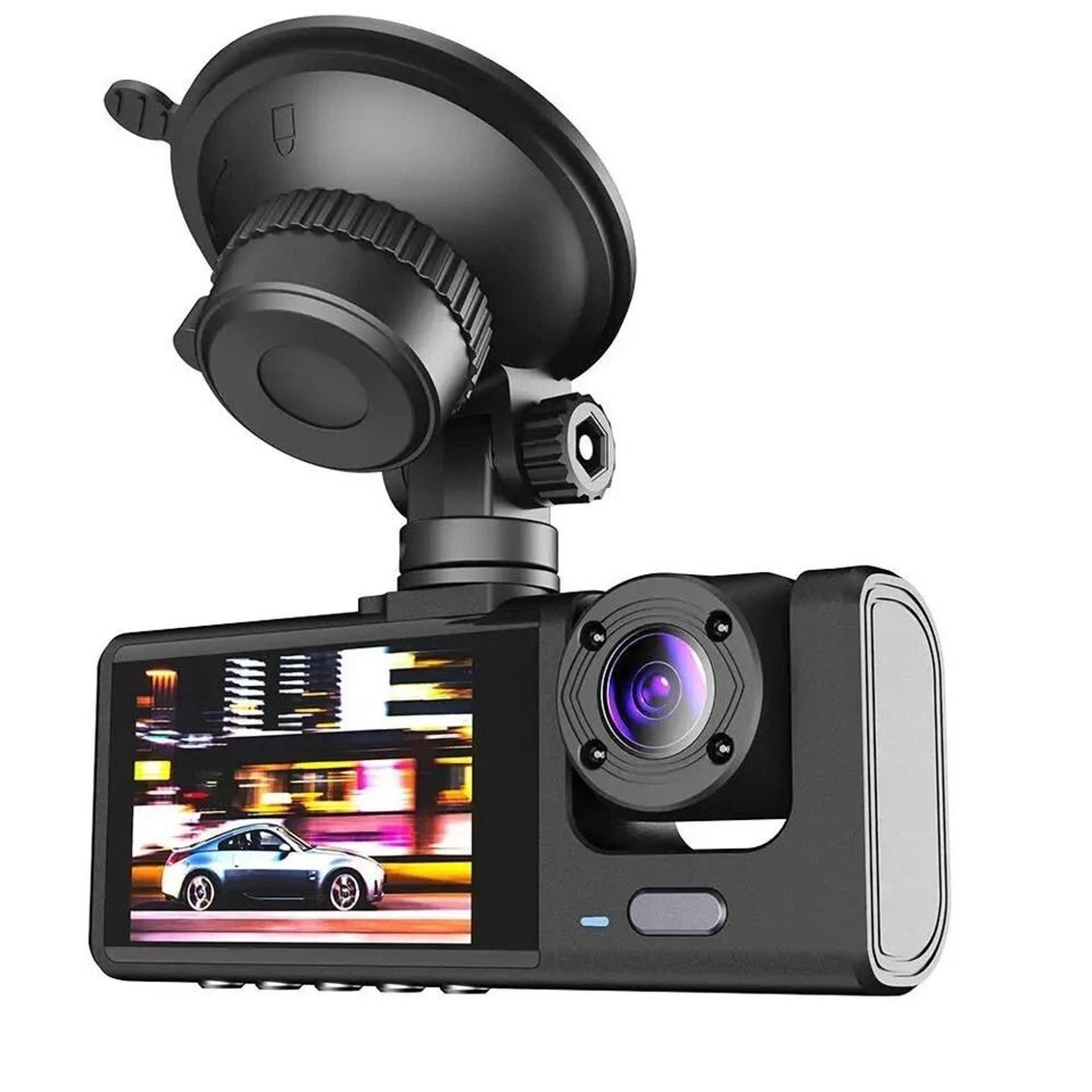 dash cam for uber/taxi with front/rear/cabin cameras & ir night vision