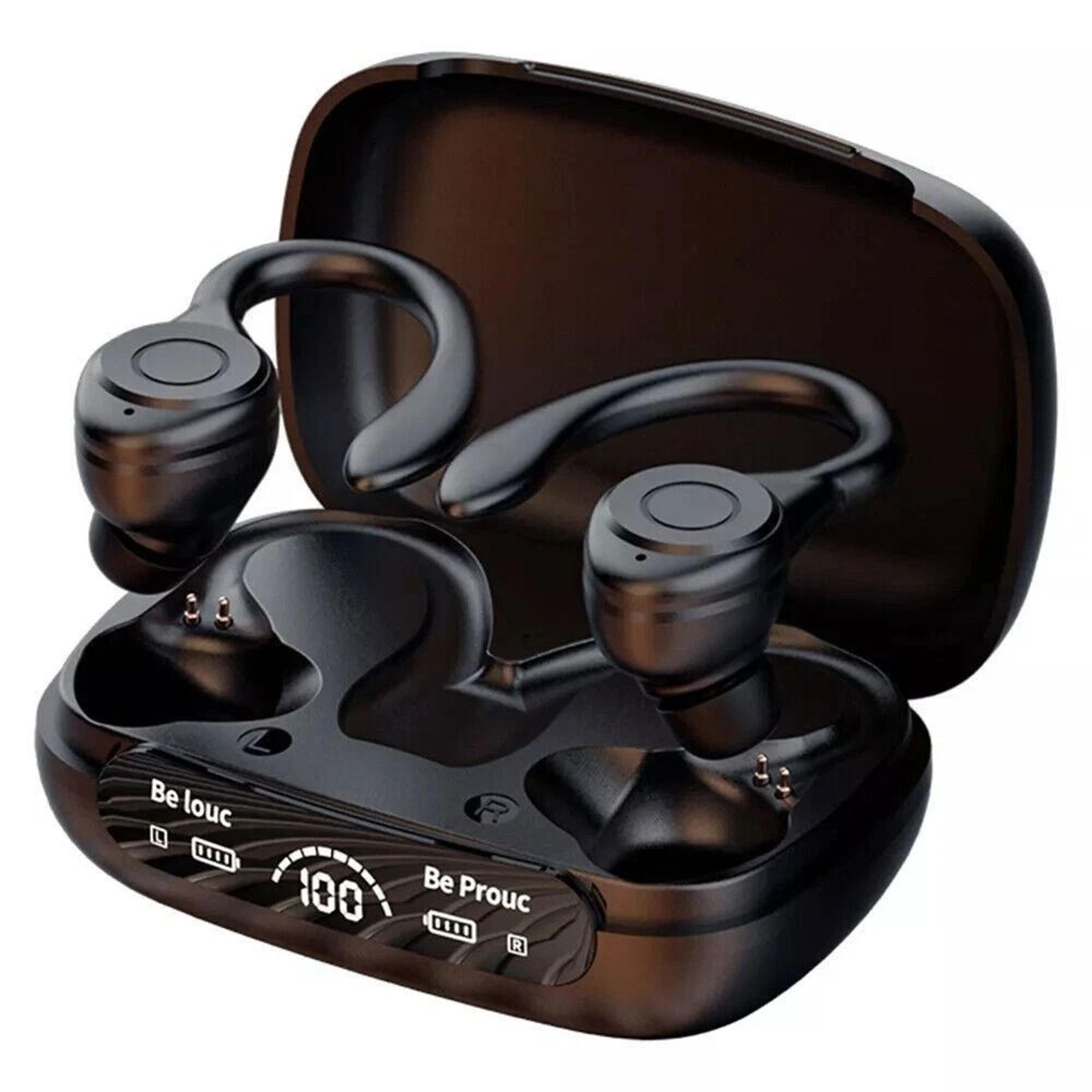wireless bluetooth tws earbuds with ear hook, stereo headphones