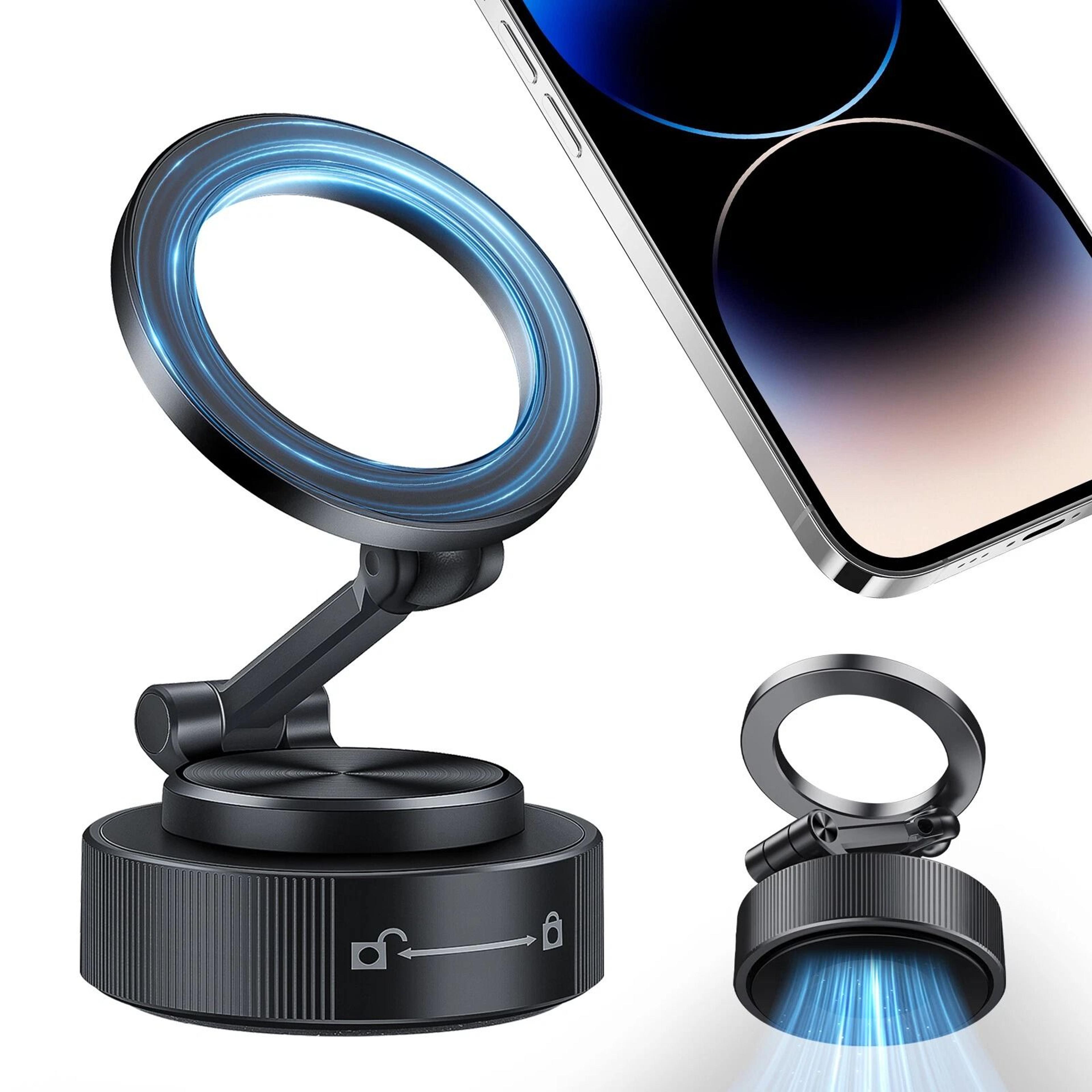 360° adjustable magnetic car phone holder for | suction cup mount for iphone & android