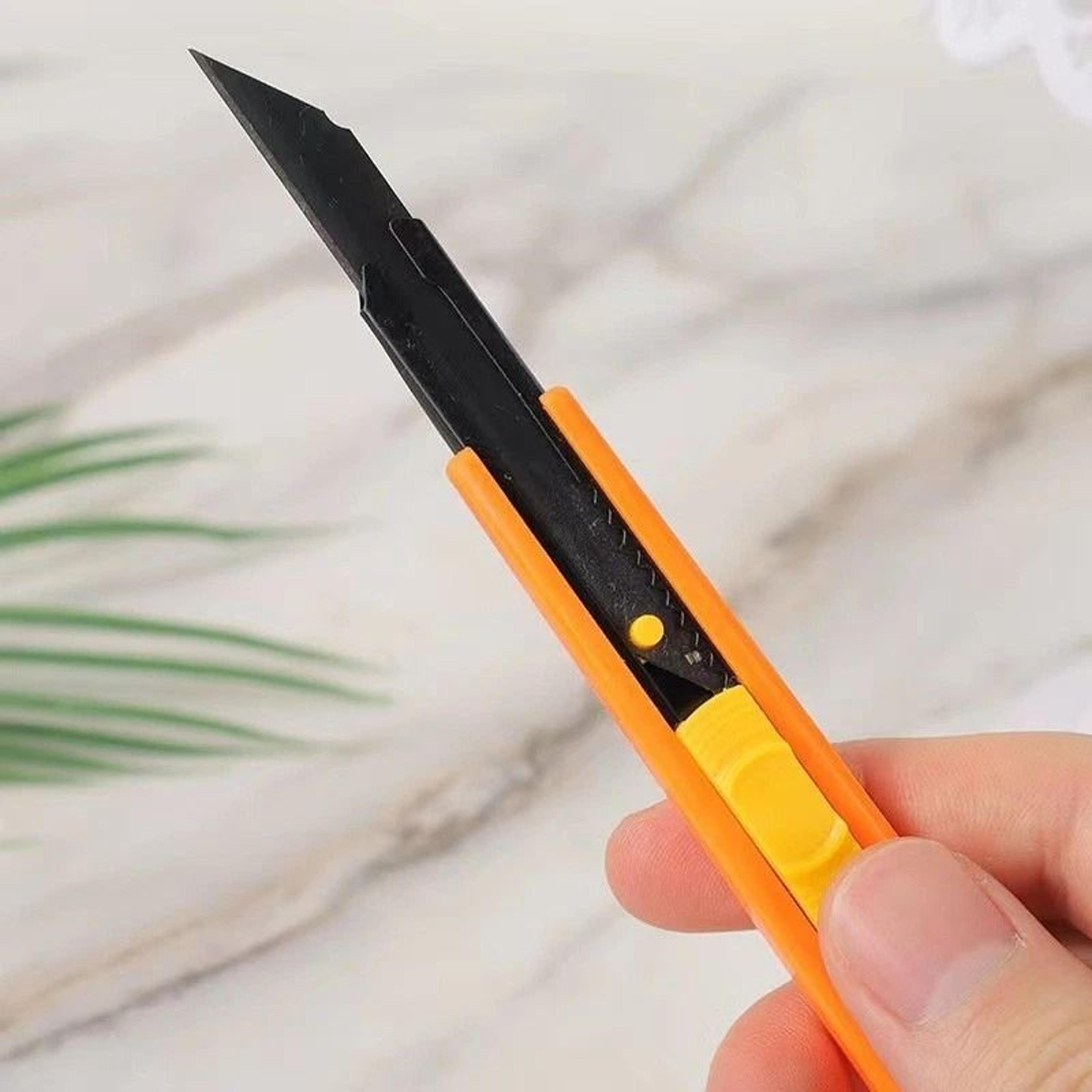 Heavy Duty Box Cutter Knife With Adjustable Length And Rust Resistant Handle 6