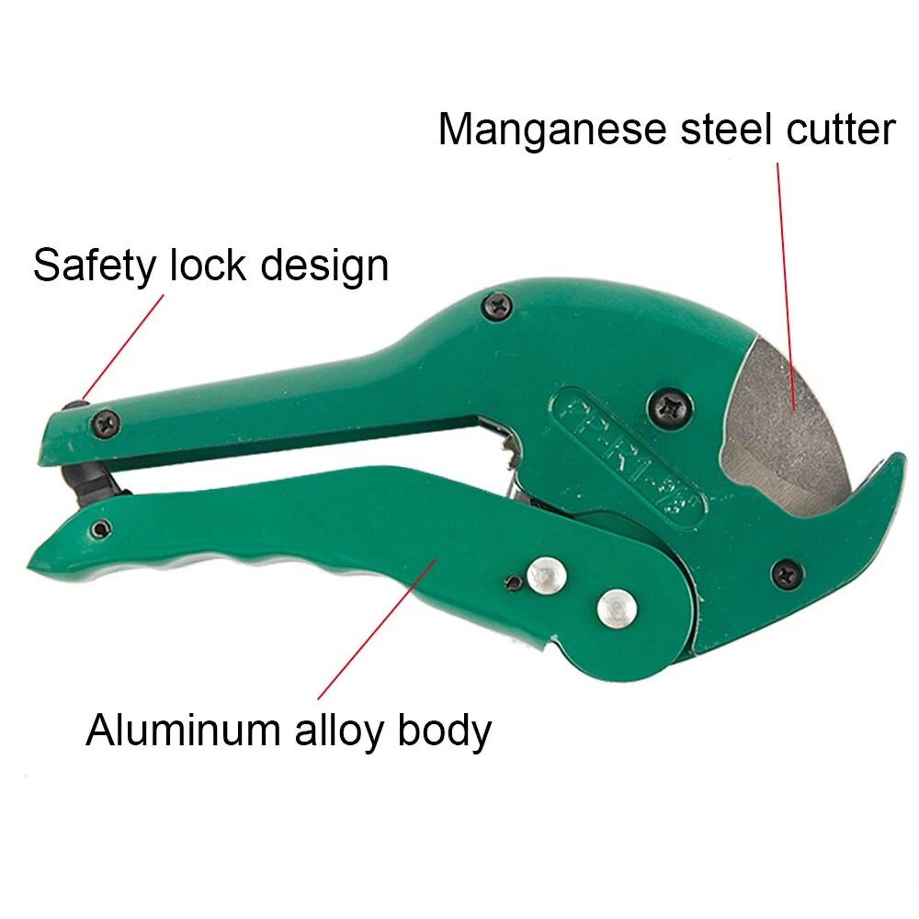 HeavyDuty PVC Pipe Cutter Ratcheting Tool With Metal Handle 4