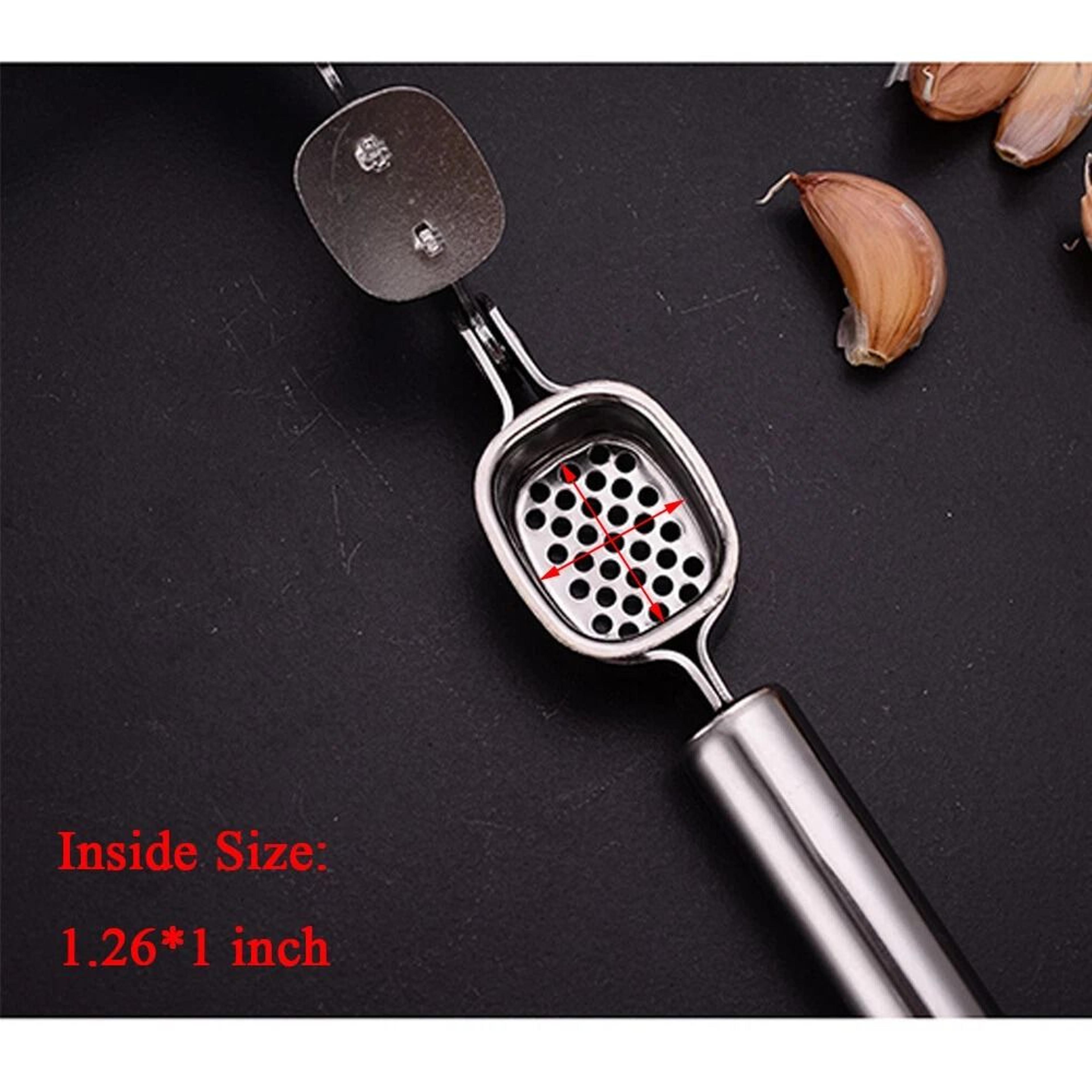 Stainless Steel Garlic Press Crusher Squeezer Professional Kitchen Tool For Effortless Garlic Prepa 1