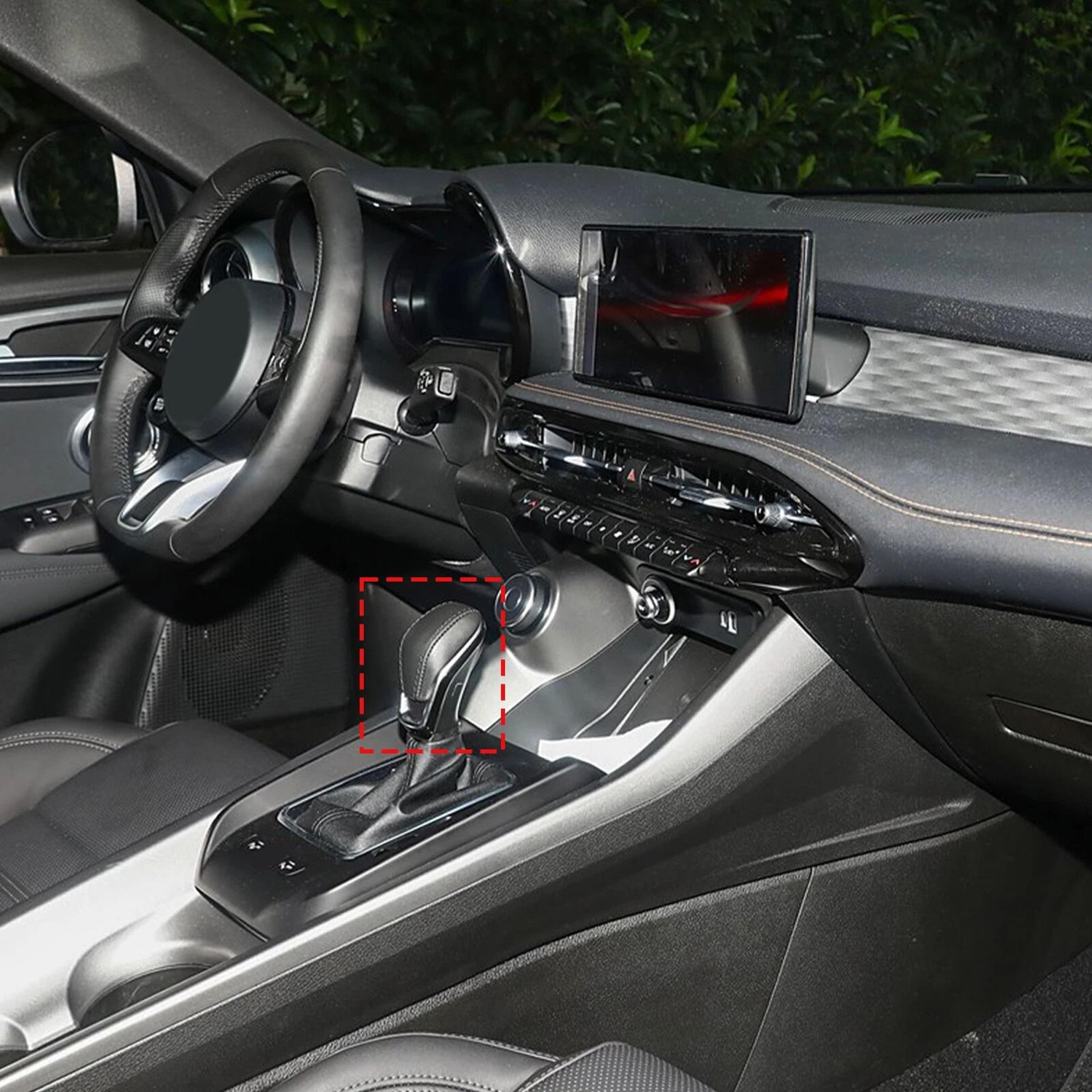 real carbon fiber gear shift knob trim cover for alfa romeo tonale premium quality, custom fit